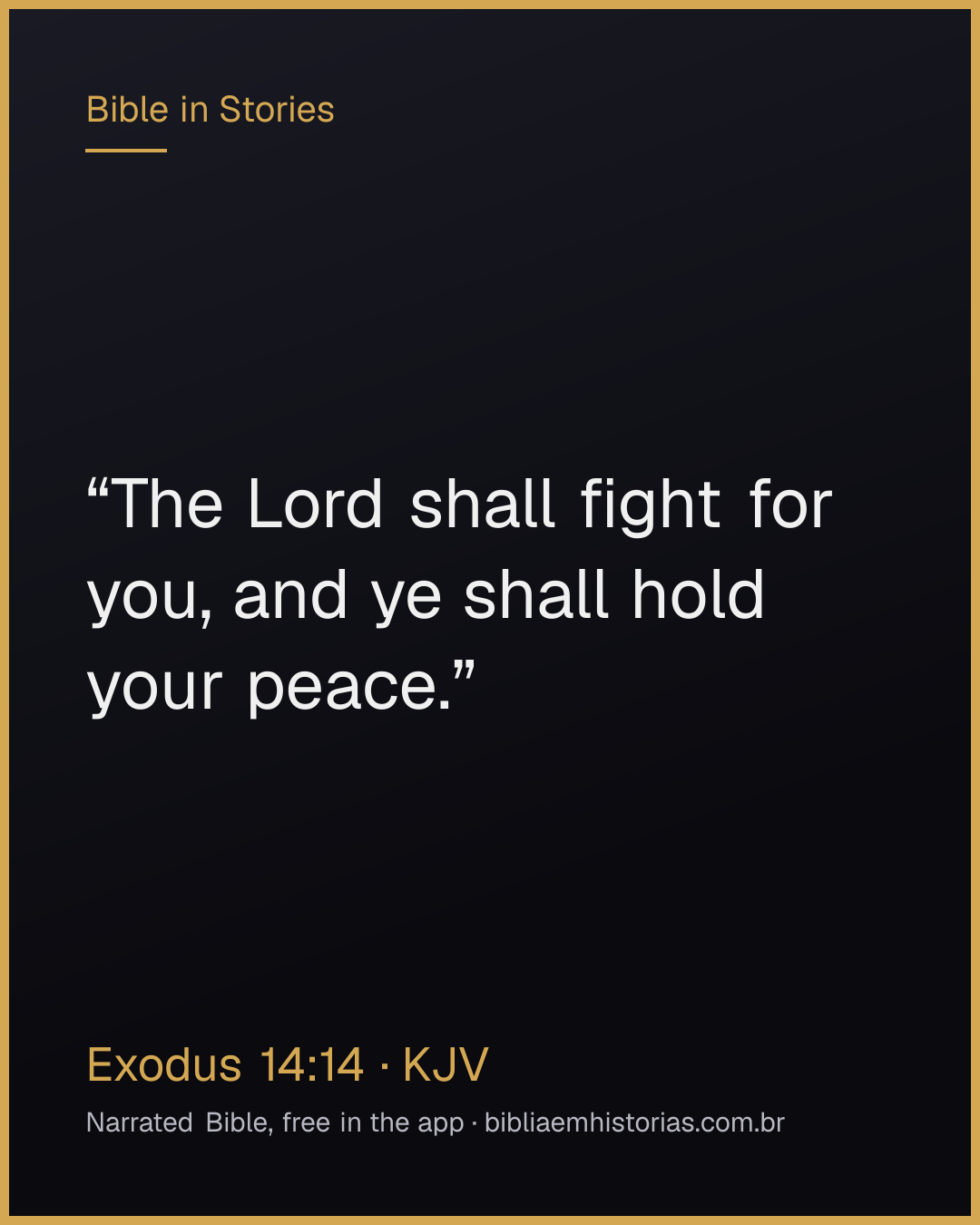 Verse image for Exodus 14:14 to share