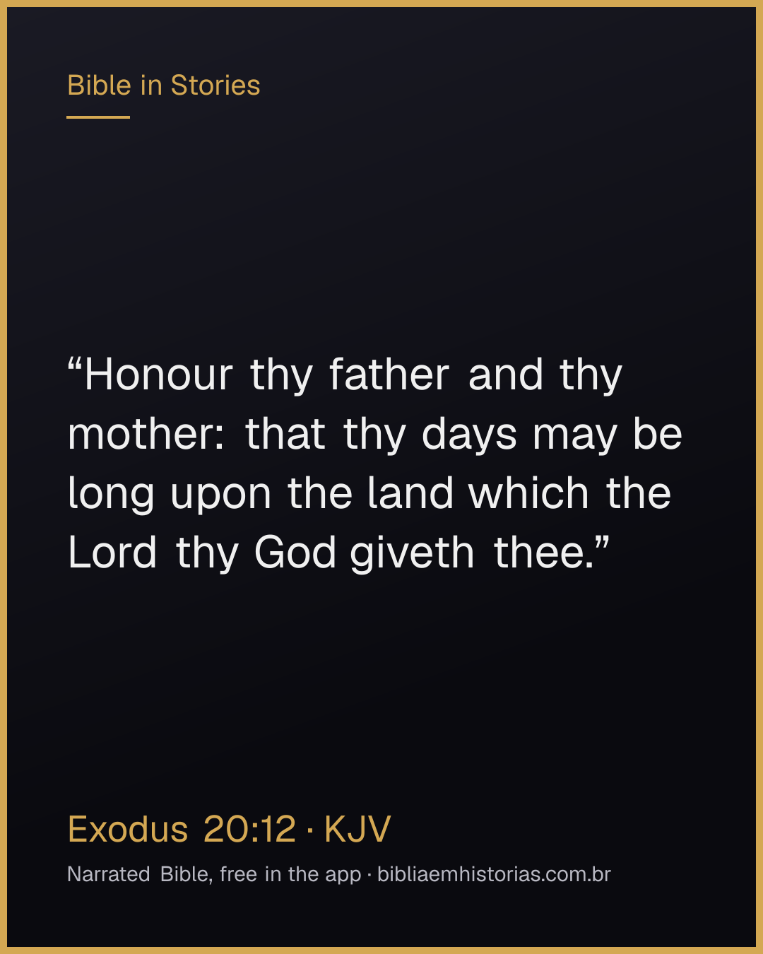 Verse image for Exodus 20:12 to share