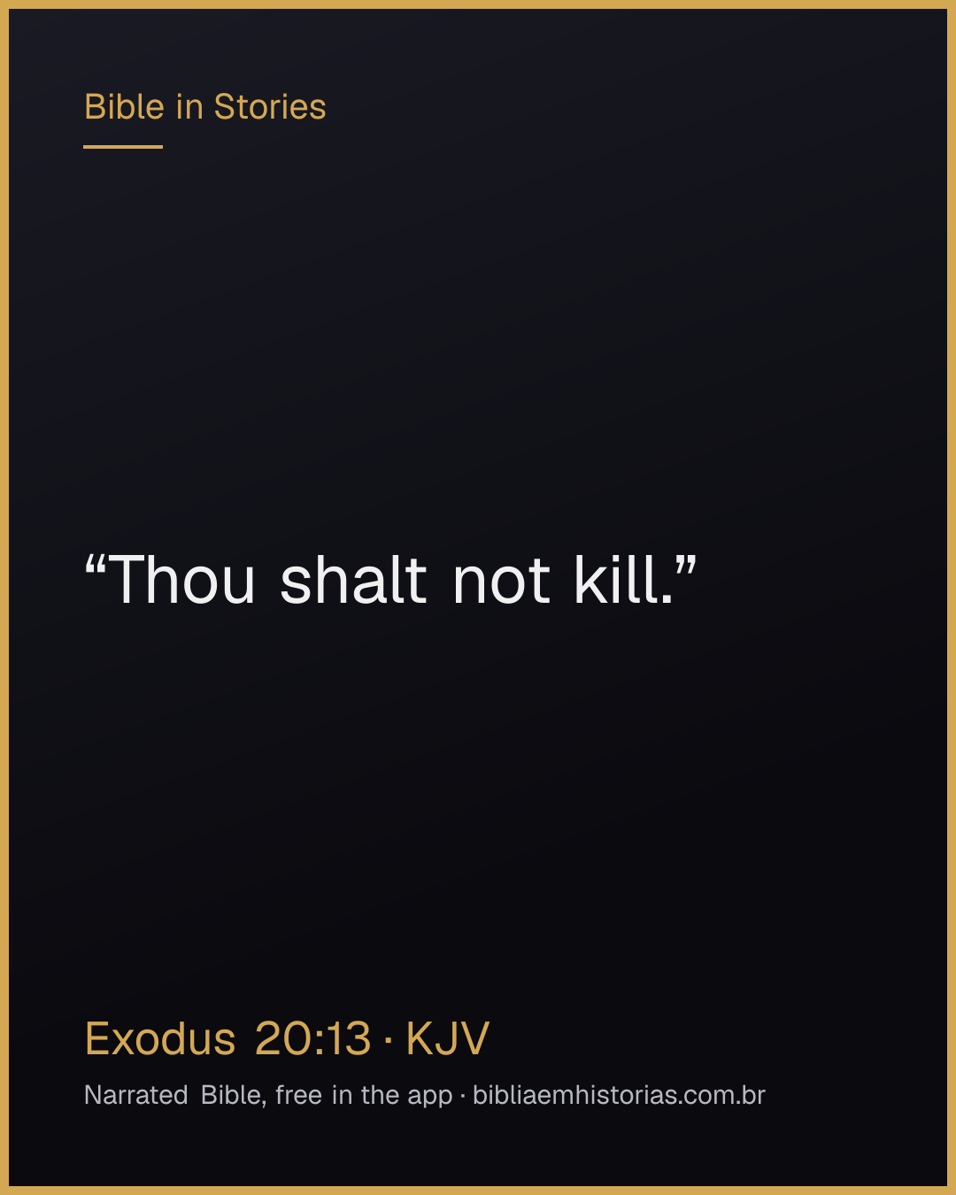 Verse image for Exodus 20:13 to share
