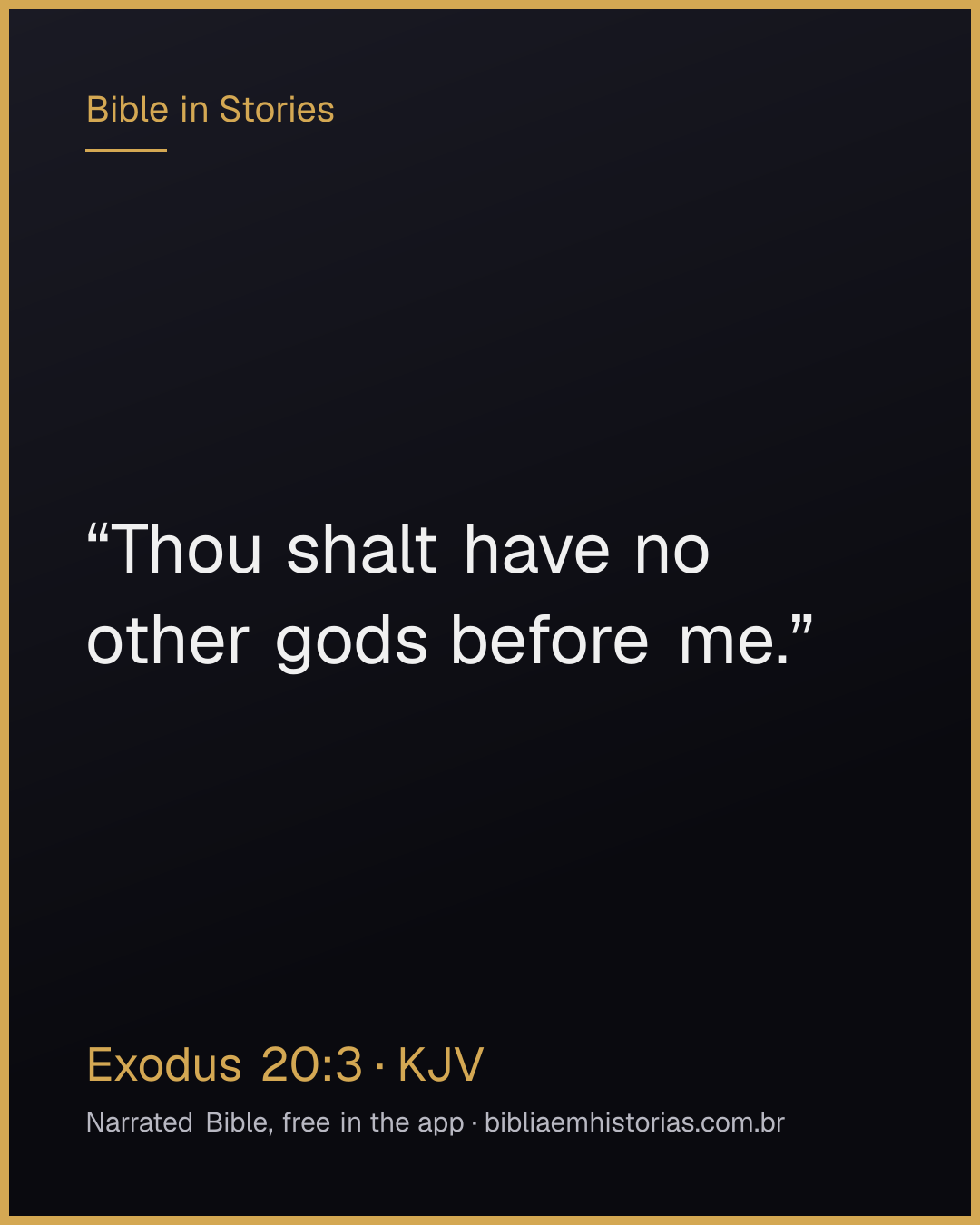 Verse image for Exodus 20:3 to share