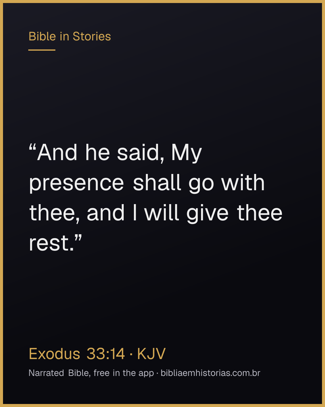 Verse image for Exodus 33:14 to share