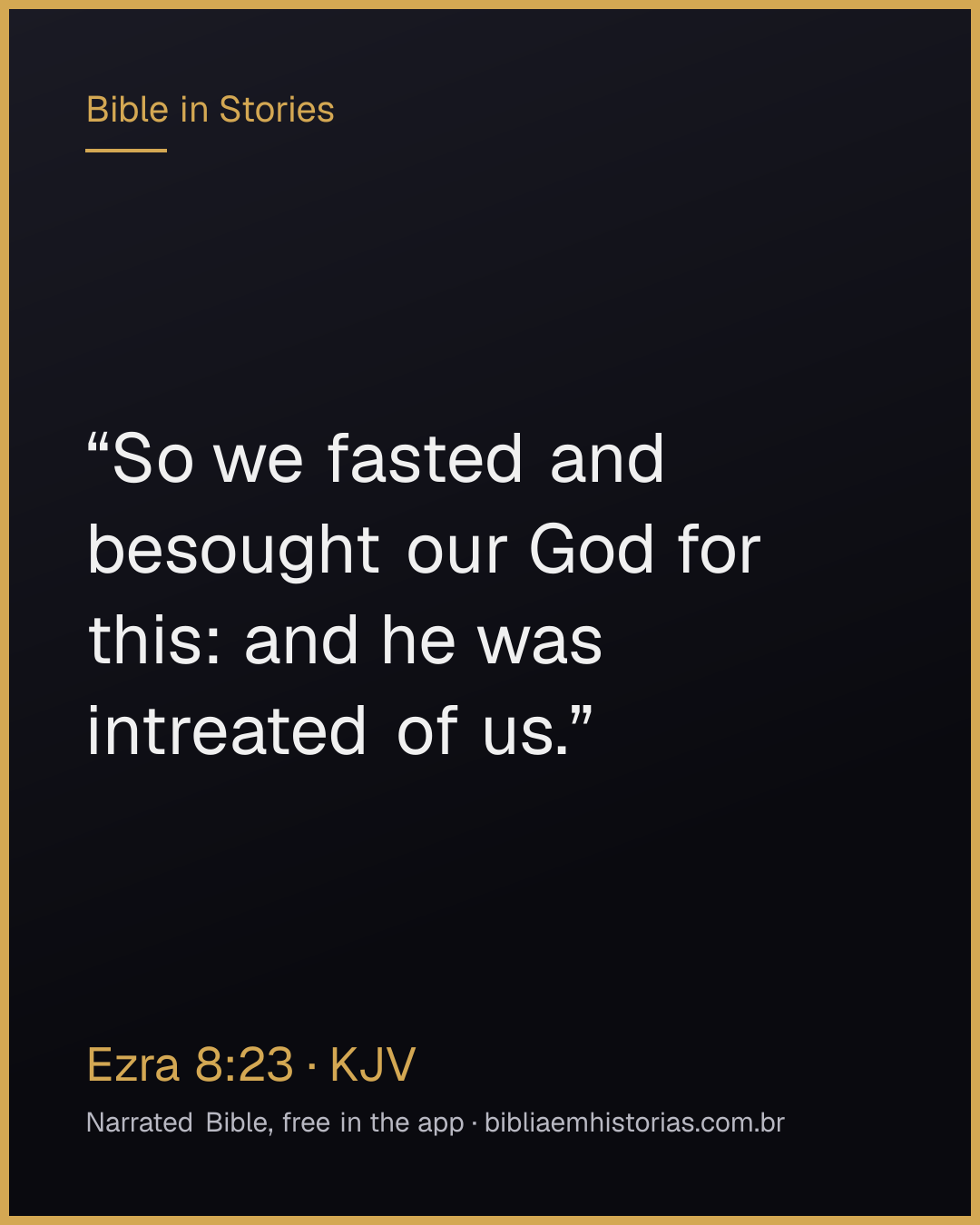 Verse image for Ezra 8:23 to share