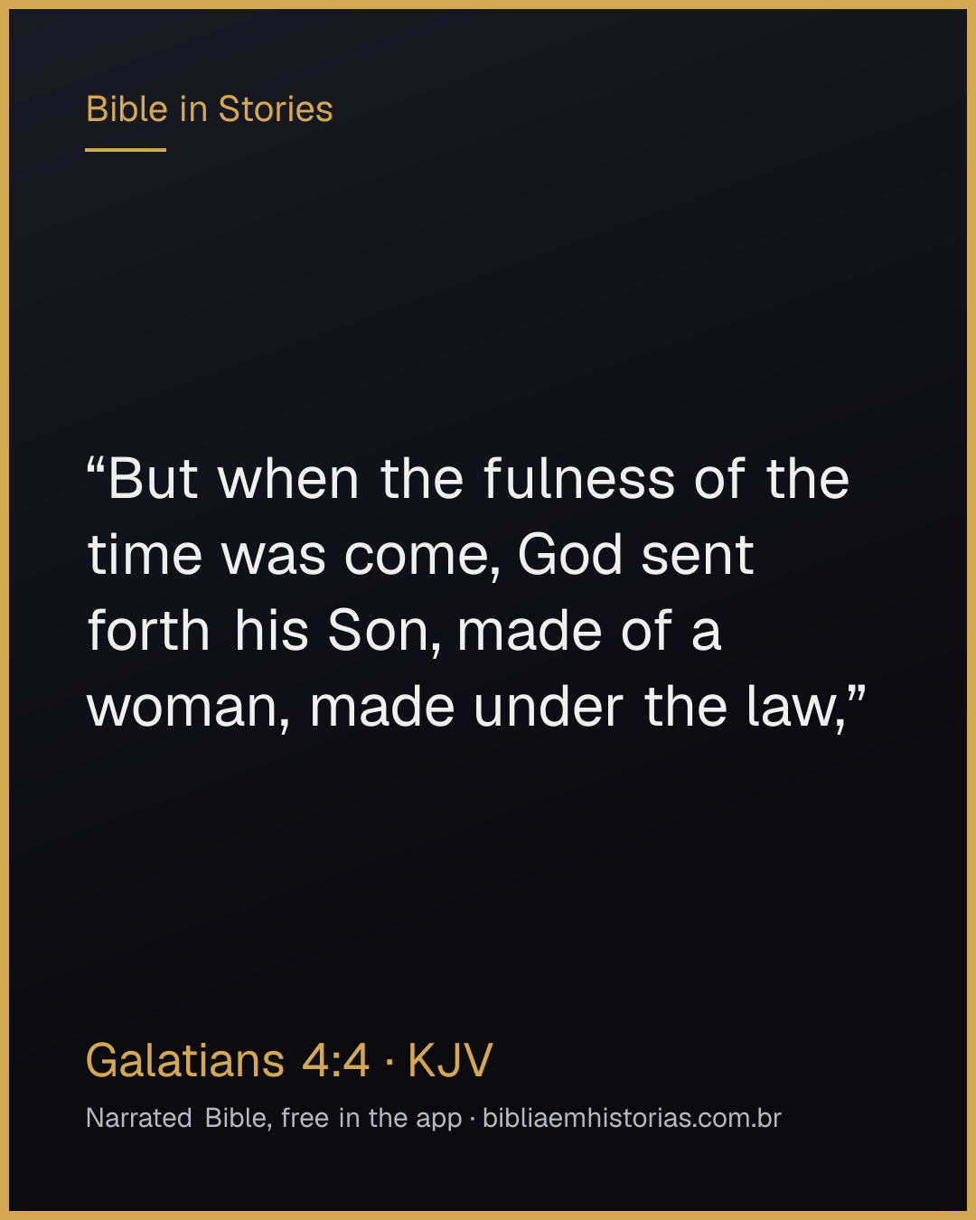 Verse image for Galatians 4:4 to share