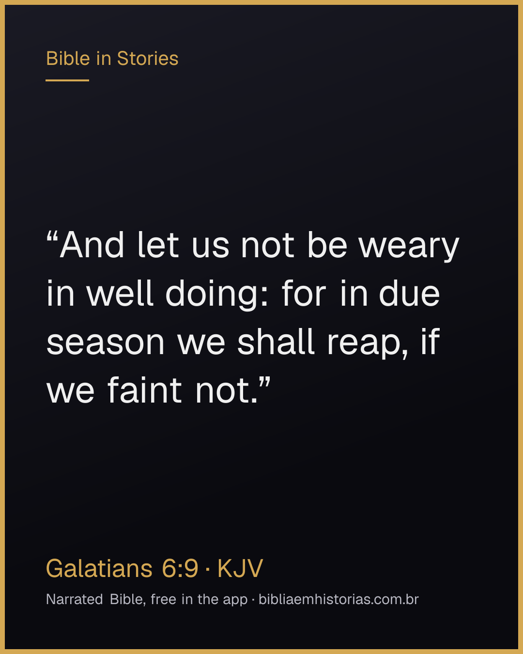 Verse image for Galatians 6:9 to share