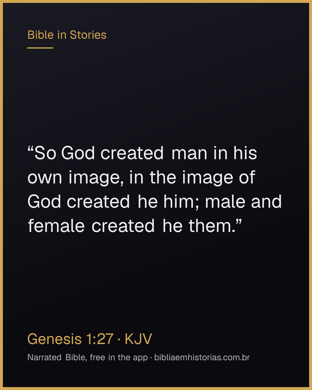 Verse image for Genesis 1:27 to share