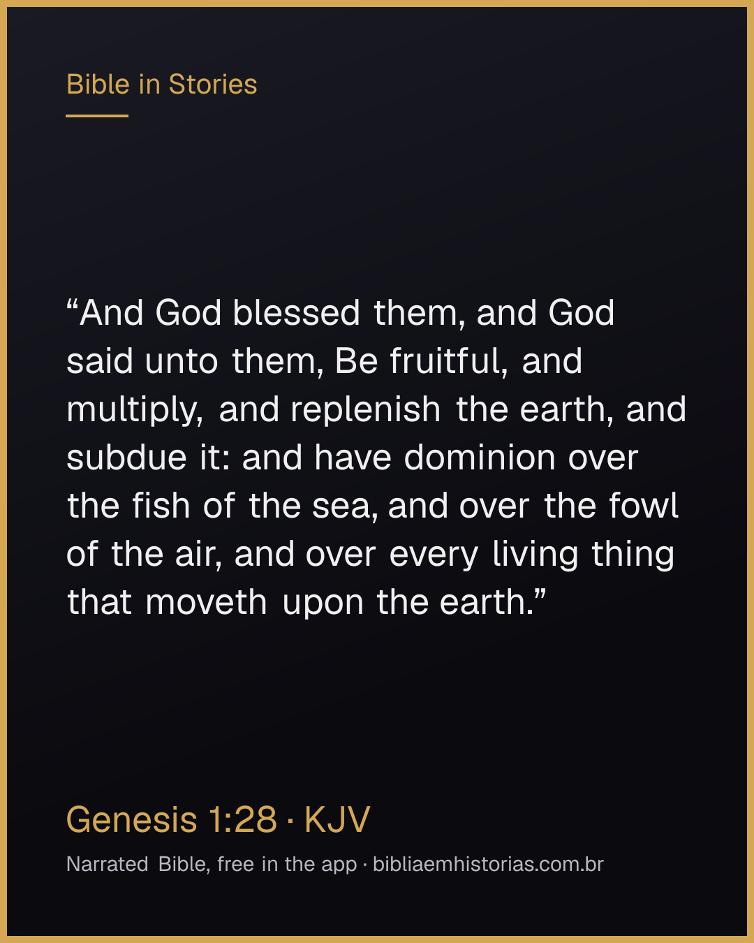 Verse image for Genesis 1:28 to share