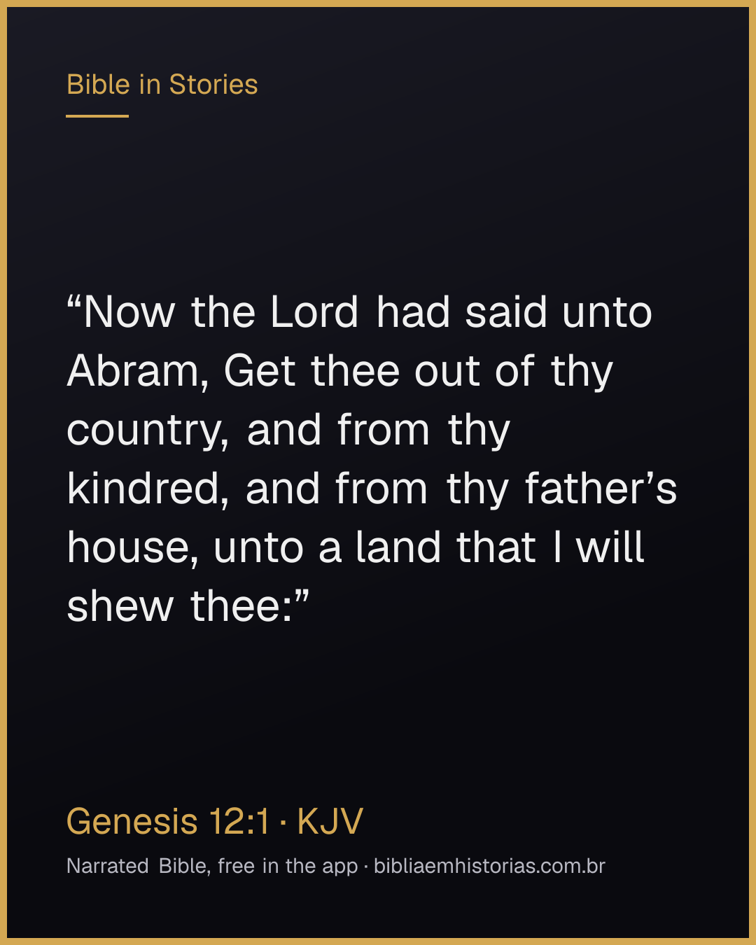 Verse image for Genesis 12:1 to share