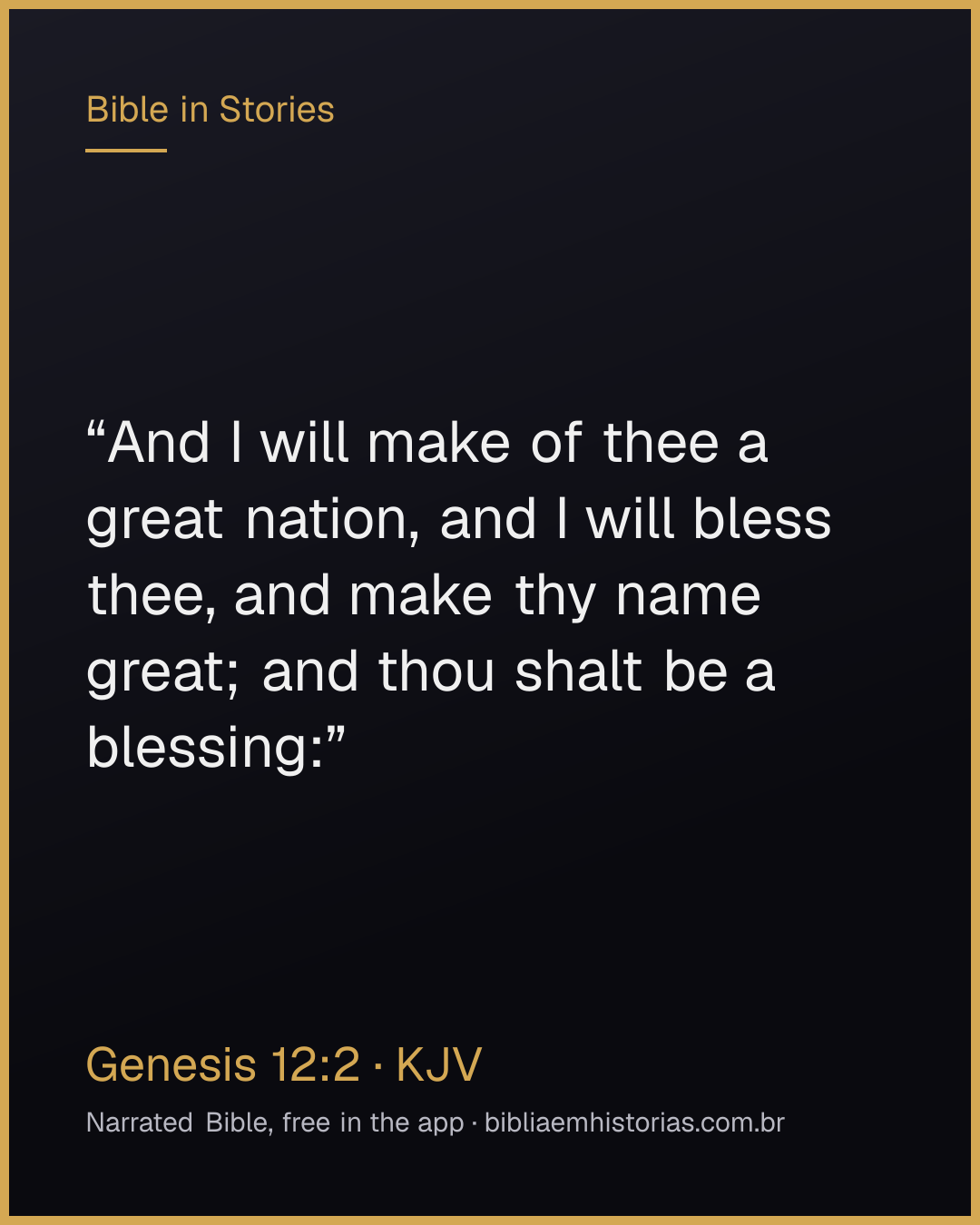 Verse image for Genesis 12:2 to share