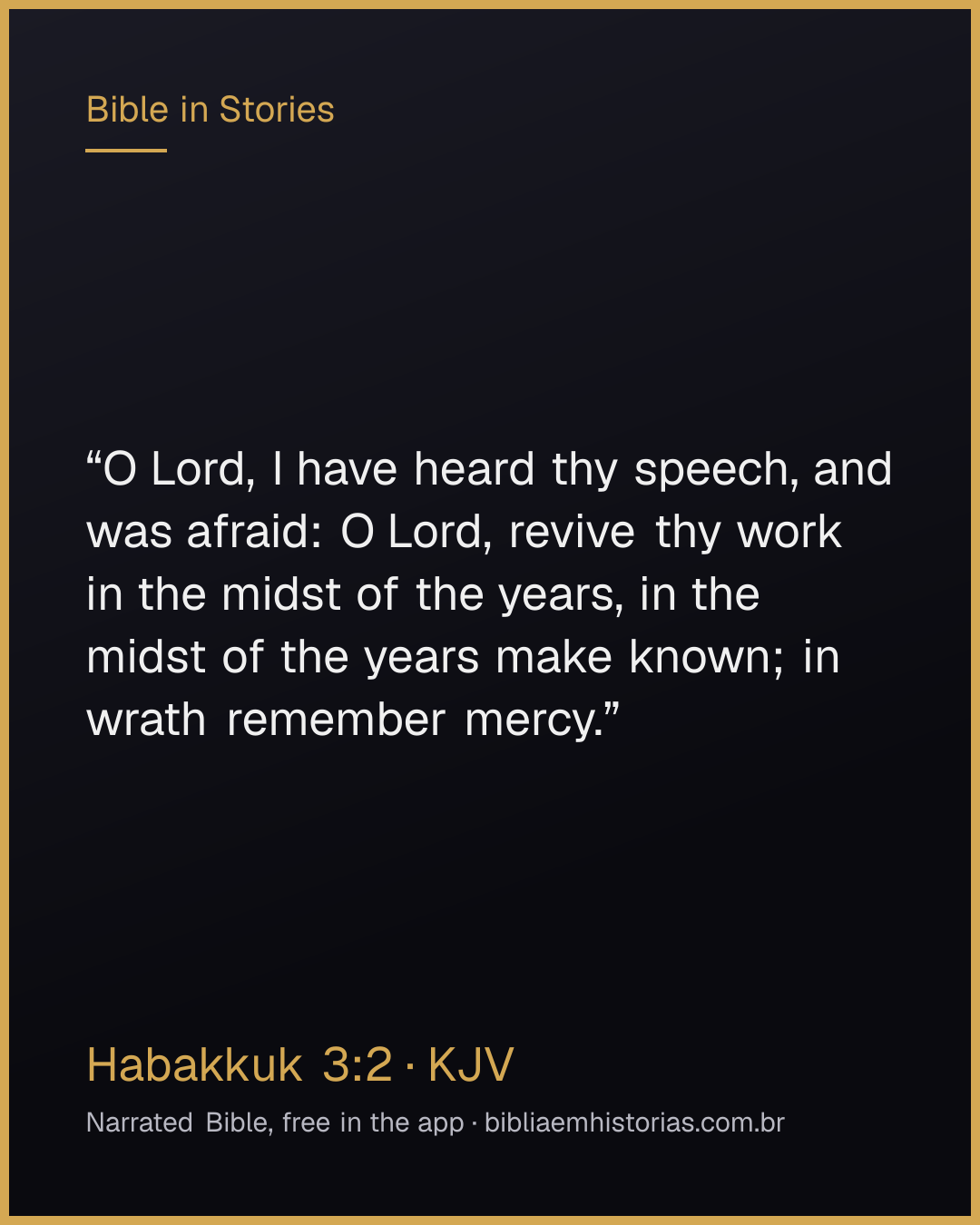 Verse image for Habakkuk 3:2 to share