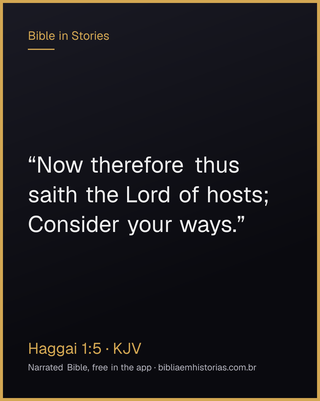 Verse image for Haggai 1:5 to share