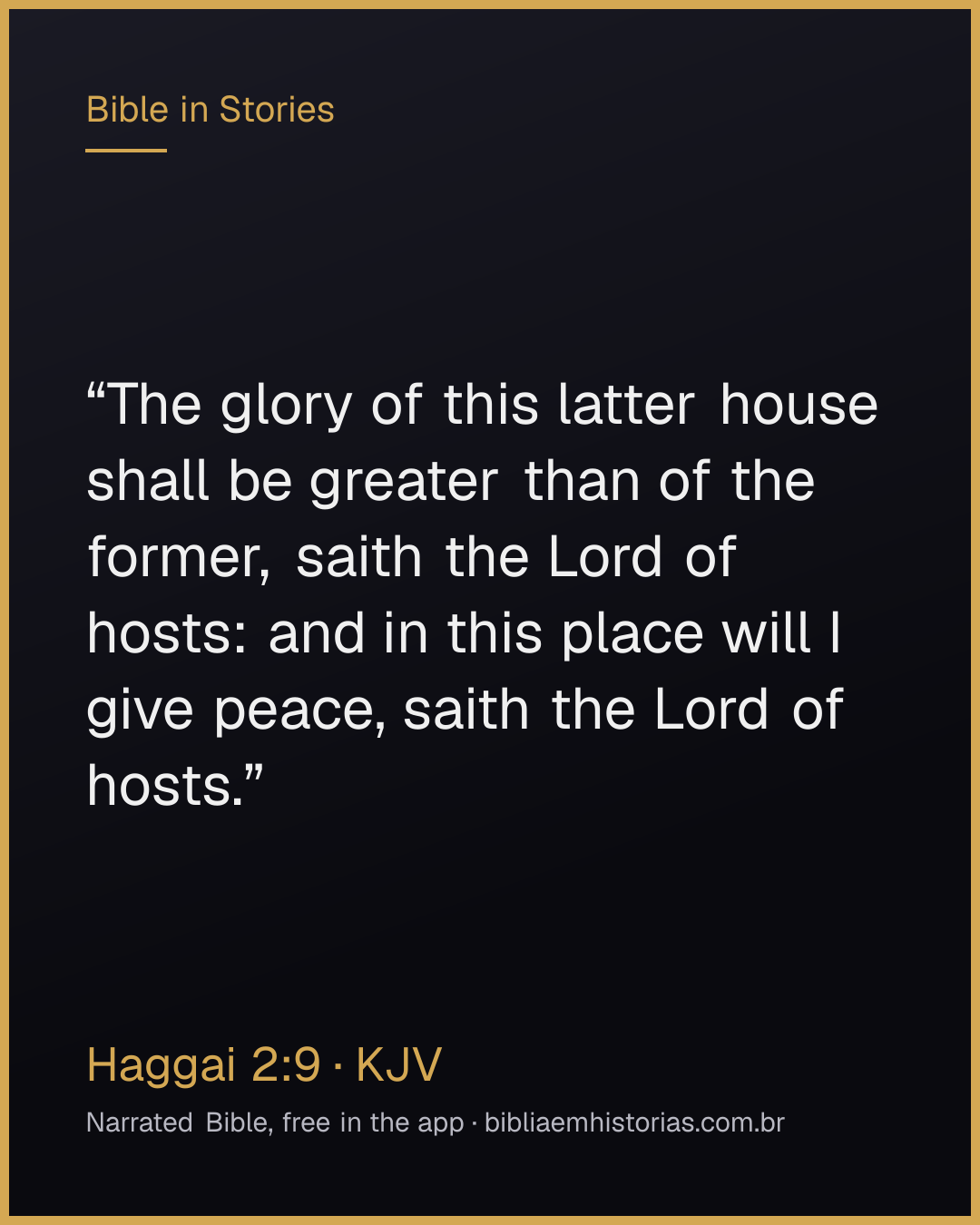 Verse image for Haggai 2:9 to share