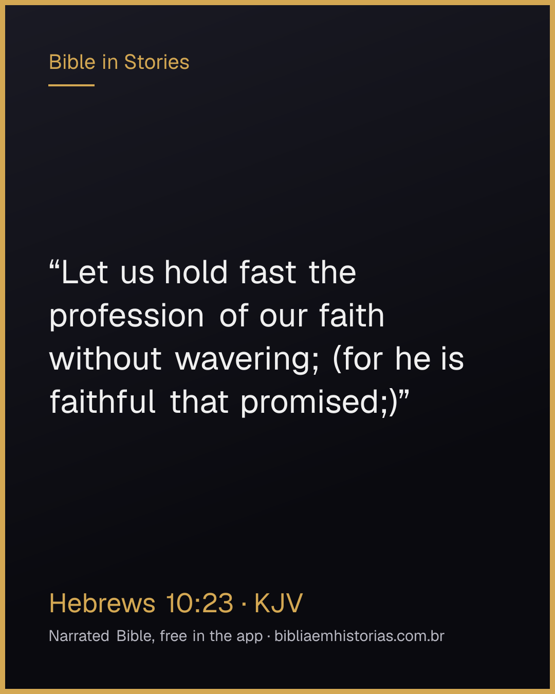 Verse image for Hebrews 10:23 to share