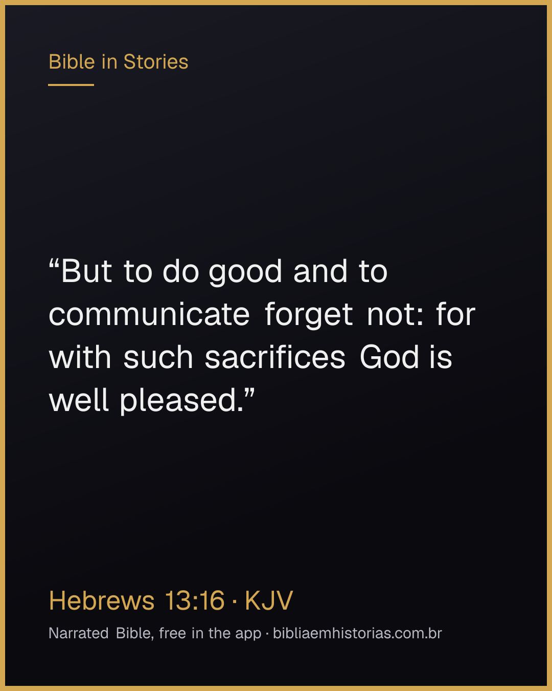 Verse image for Hebrews 13:16 to share