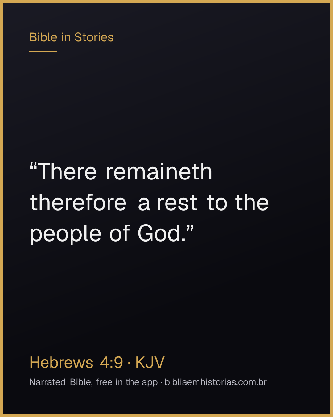 Verse image for Hebrews 4:9 to share
