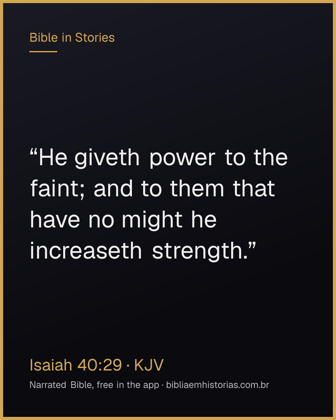 Verse image for Isaiah 40:29 to share