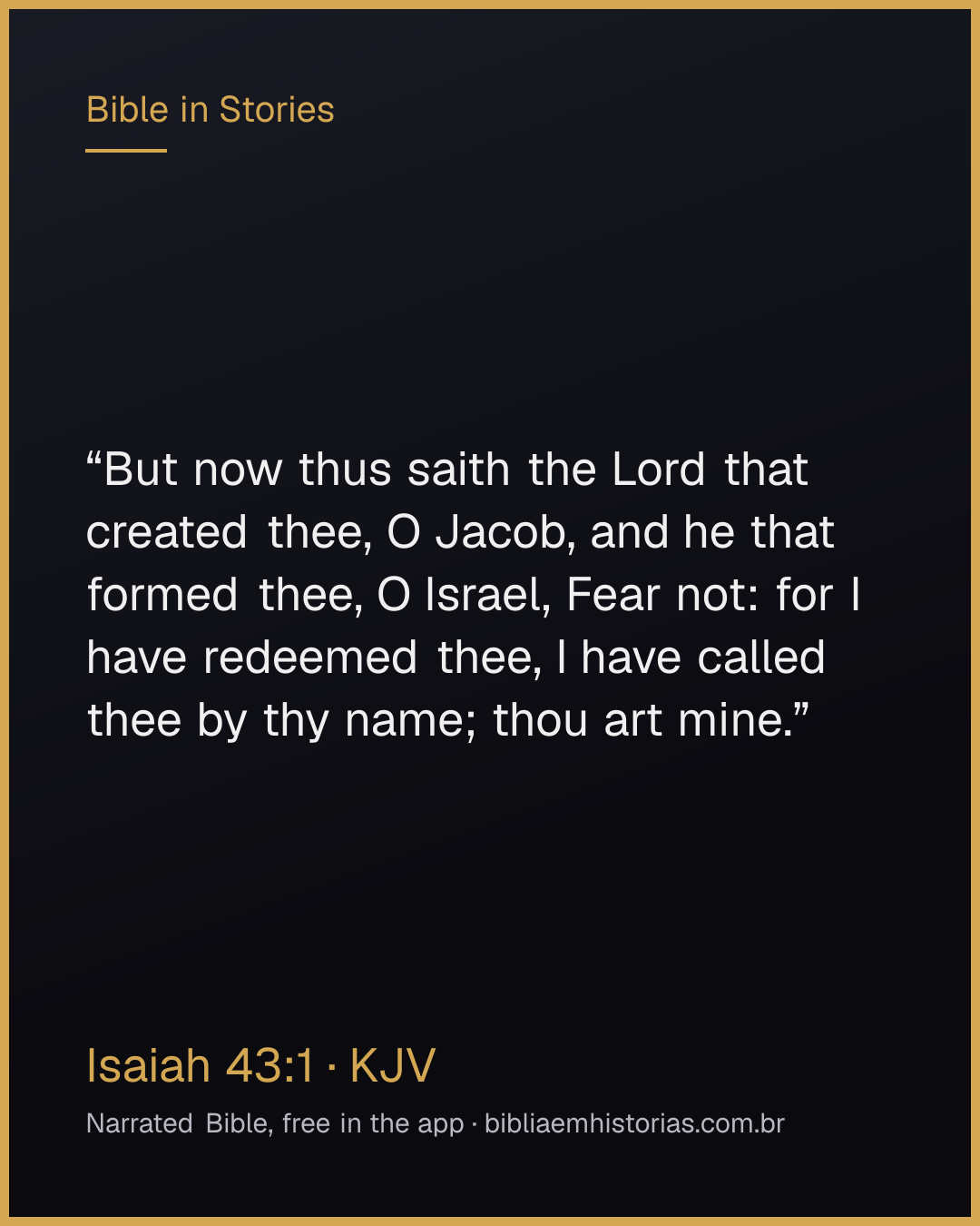Verse image for Isaiah 43:1 to share