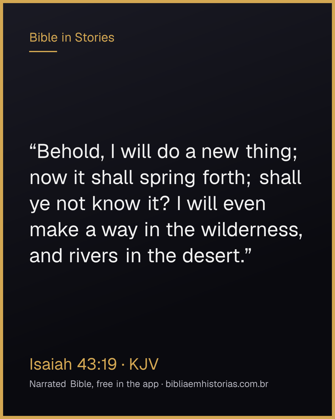 Verse image for Isaiah 43:19 to share