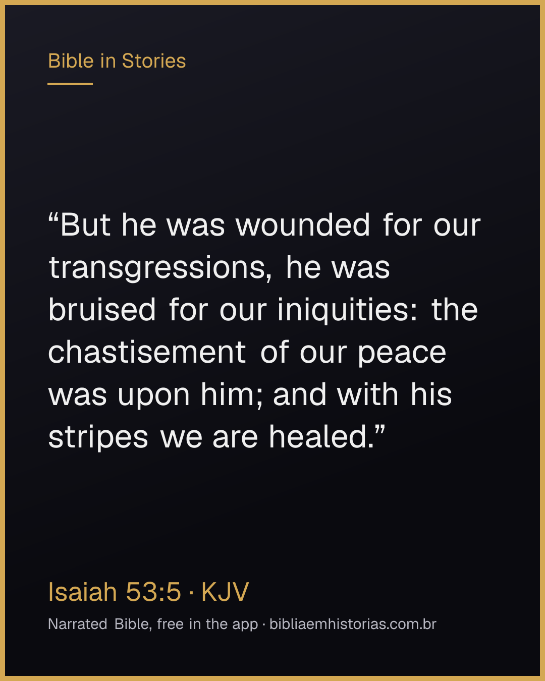 Verse image for Isaiah 53:5 to share