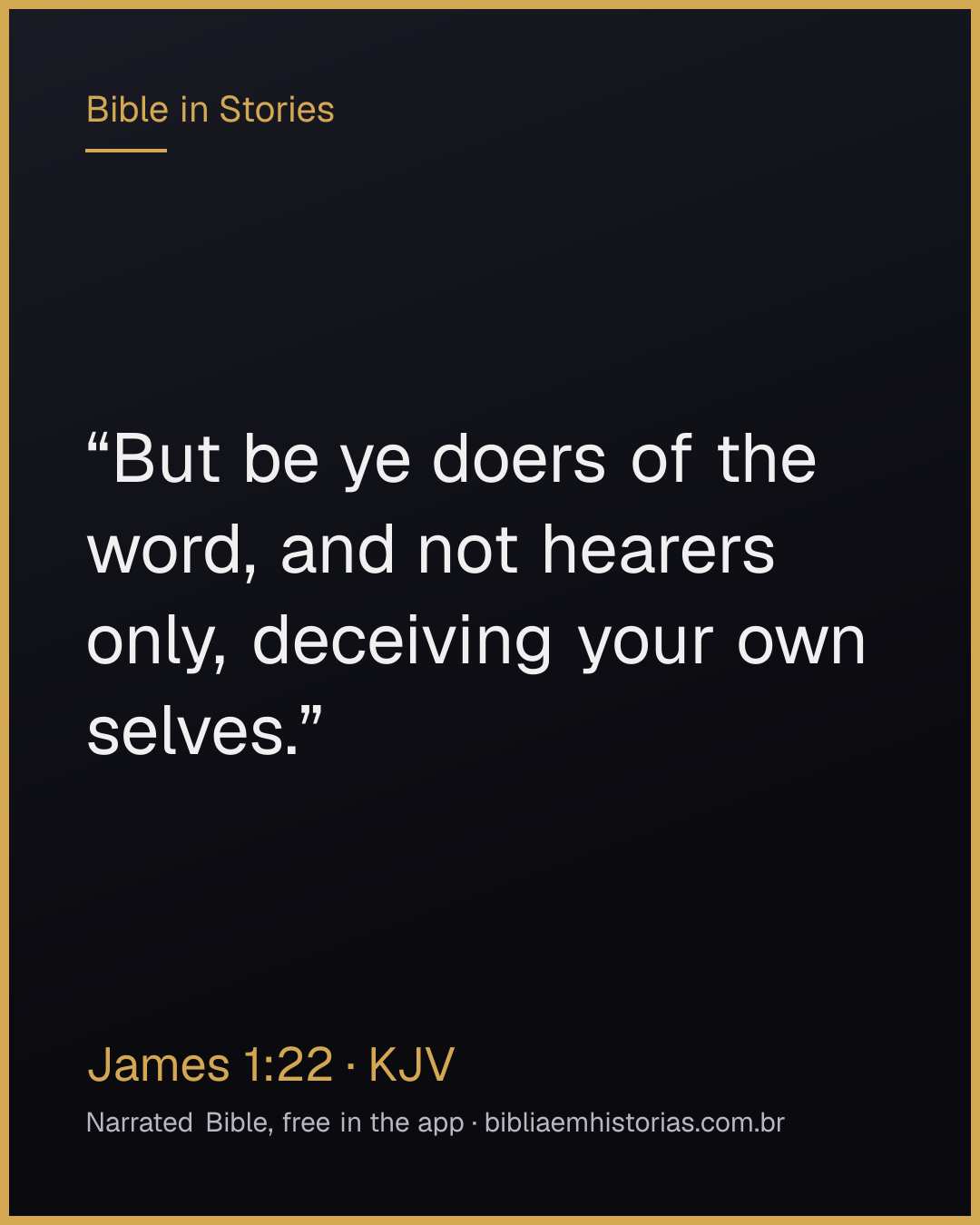 Verse image for James 1:22 to share