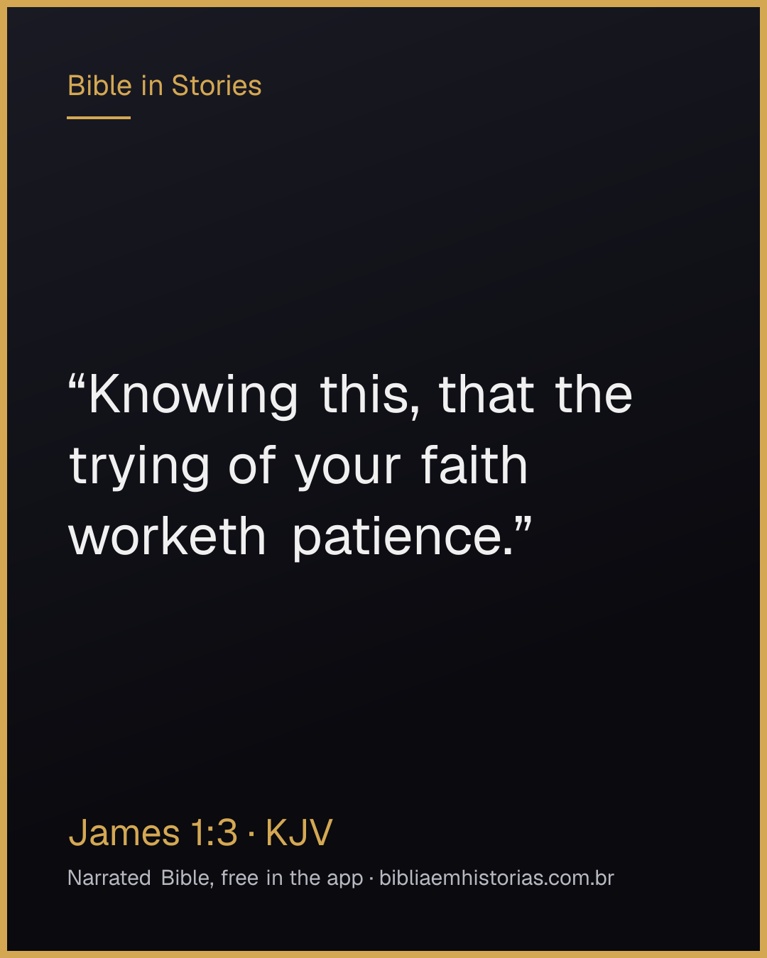 Verse image for James 1:3 to share