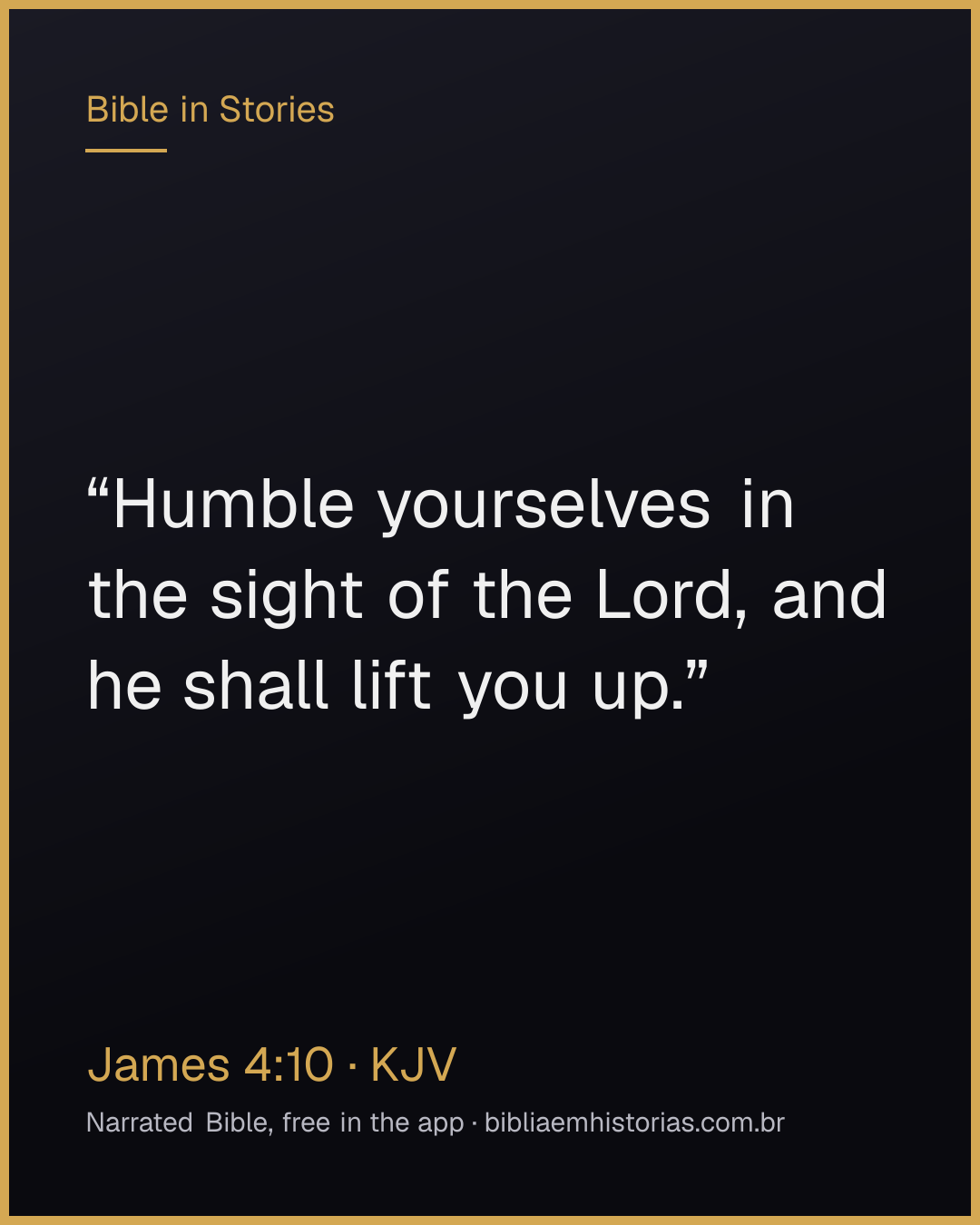 Verse image for James 4:10 to share