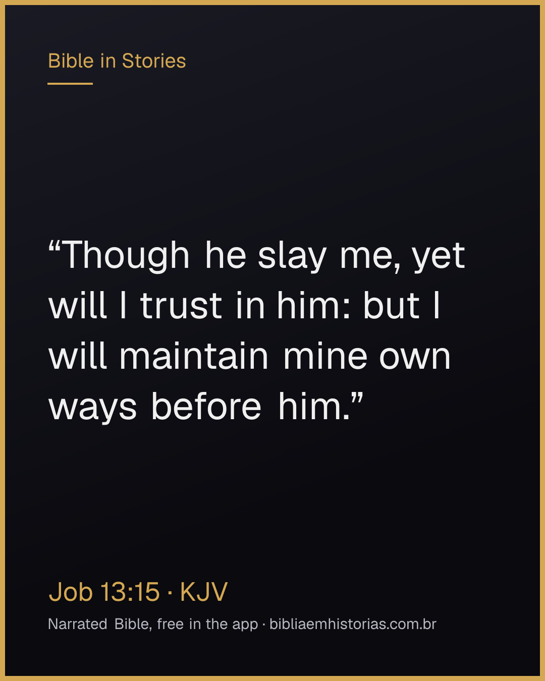 Verse image for Job 13:15 to share
