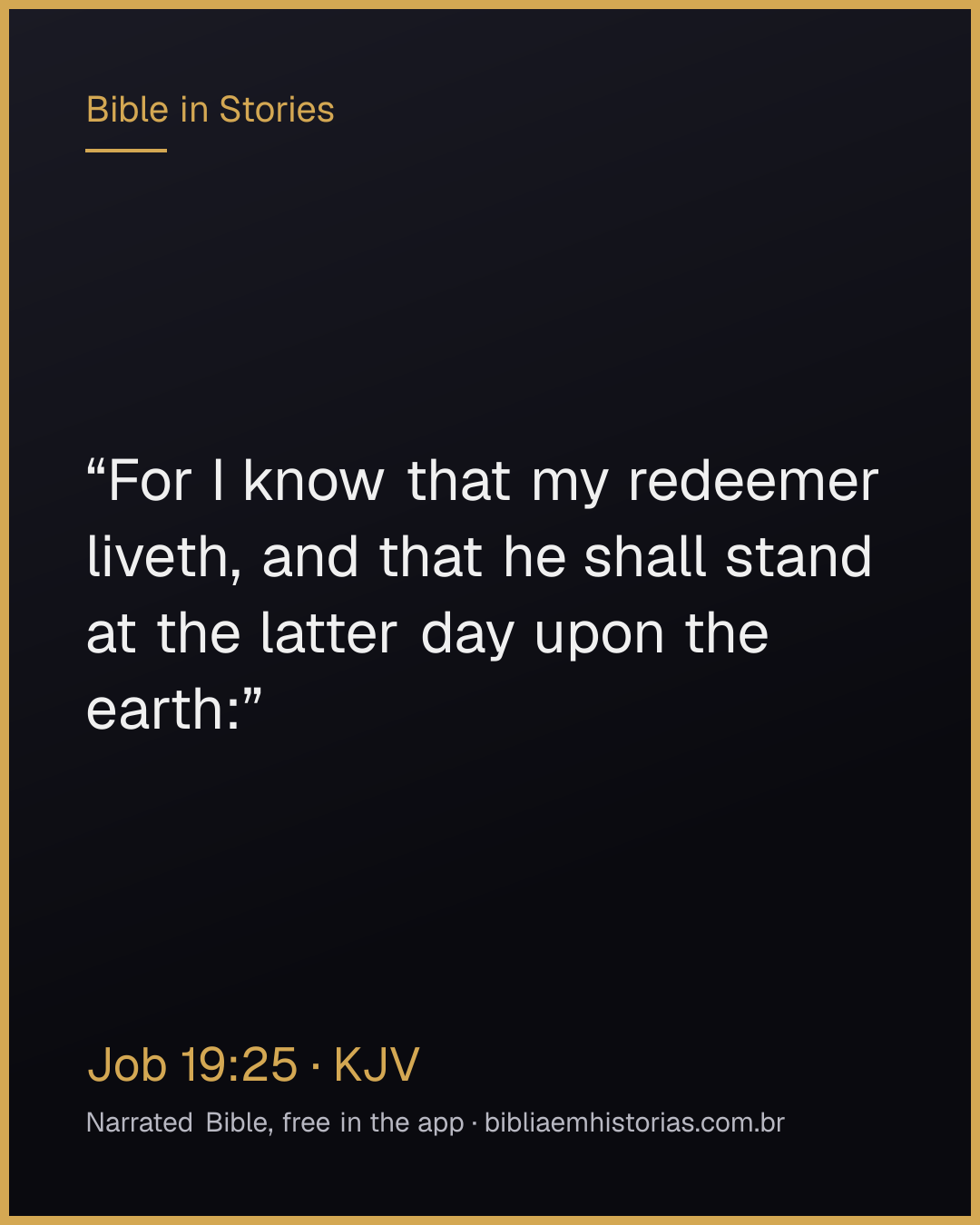 Verse image for Job 19:25 to share