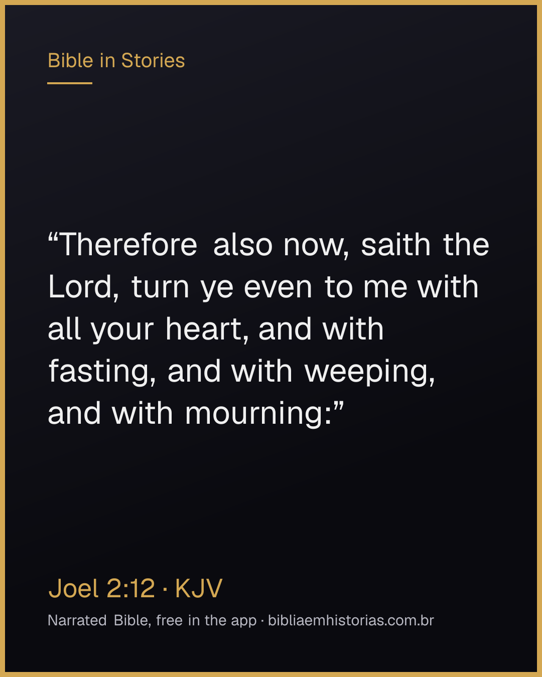 Verse image for Joel 2:12 to share