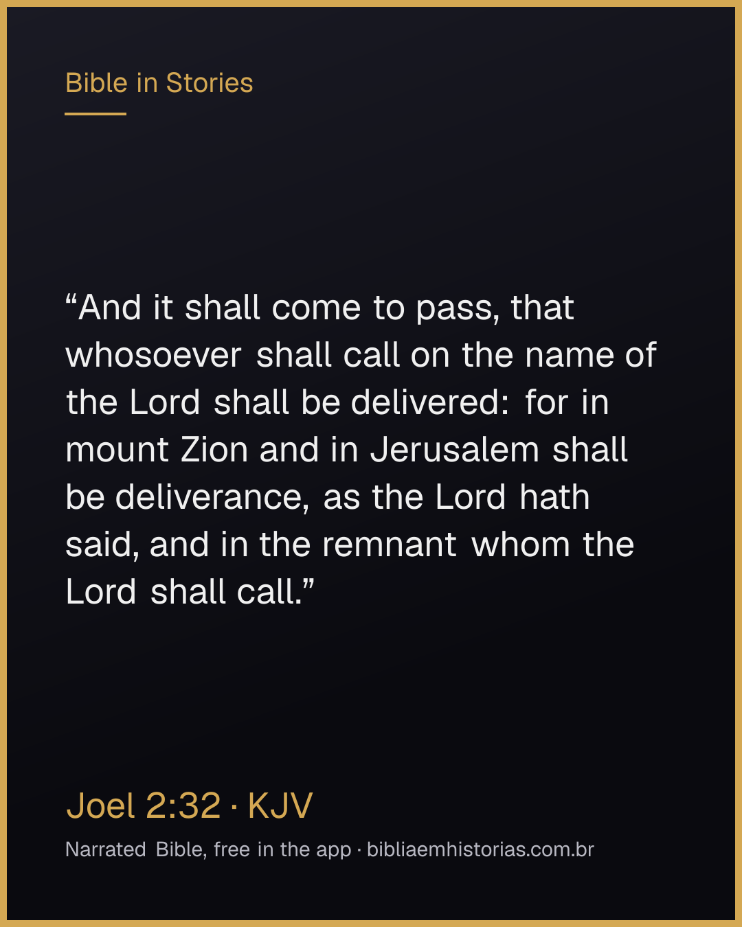 Verse image for Joel 2:32 to share