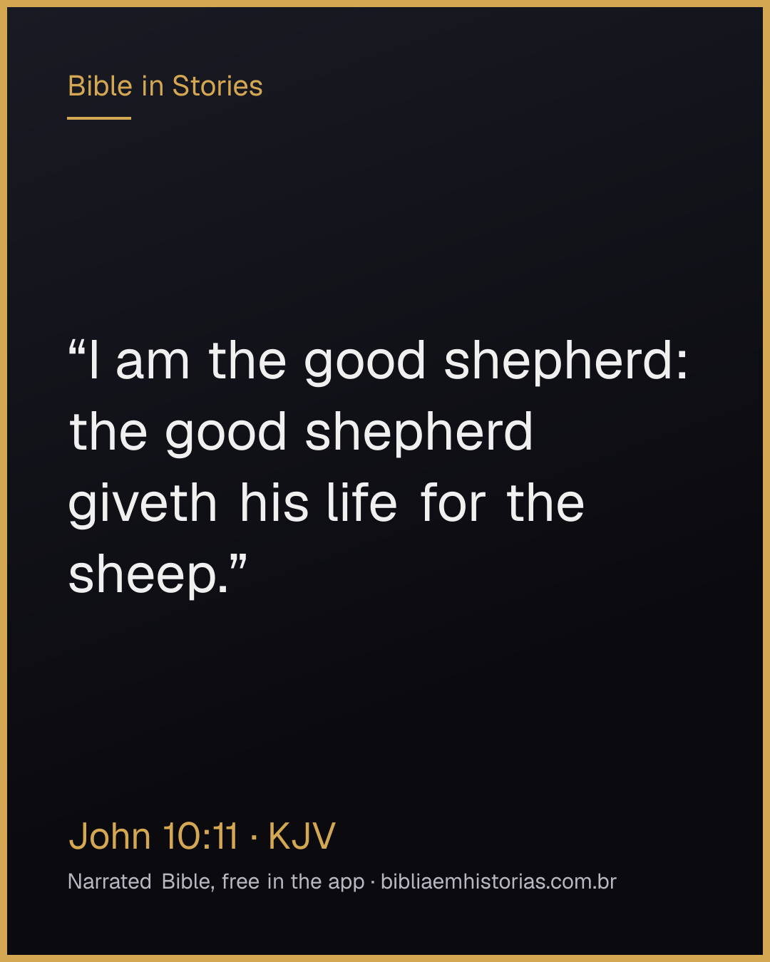 Verse image for John 10:11 to share