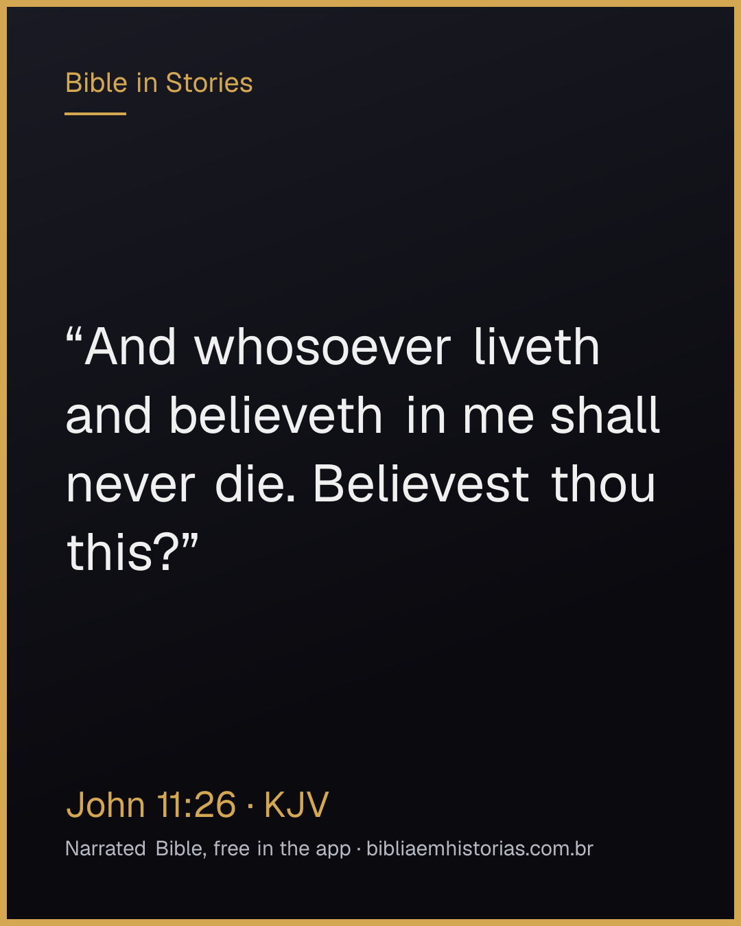 Verse image for John 11:26 to share