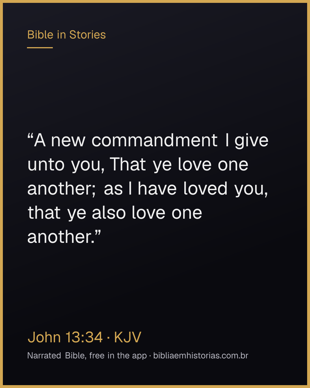 Verse image for John 13:34 to share