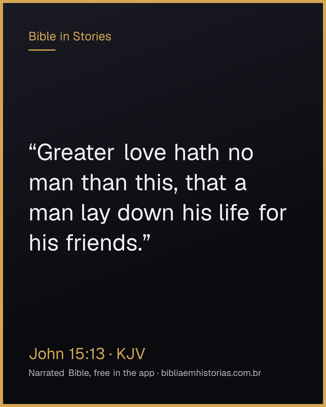 Verse image for John 15:13 to share