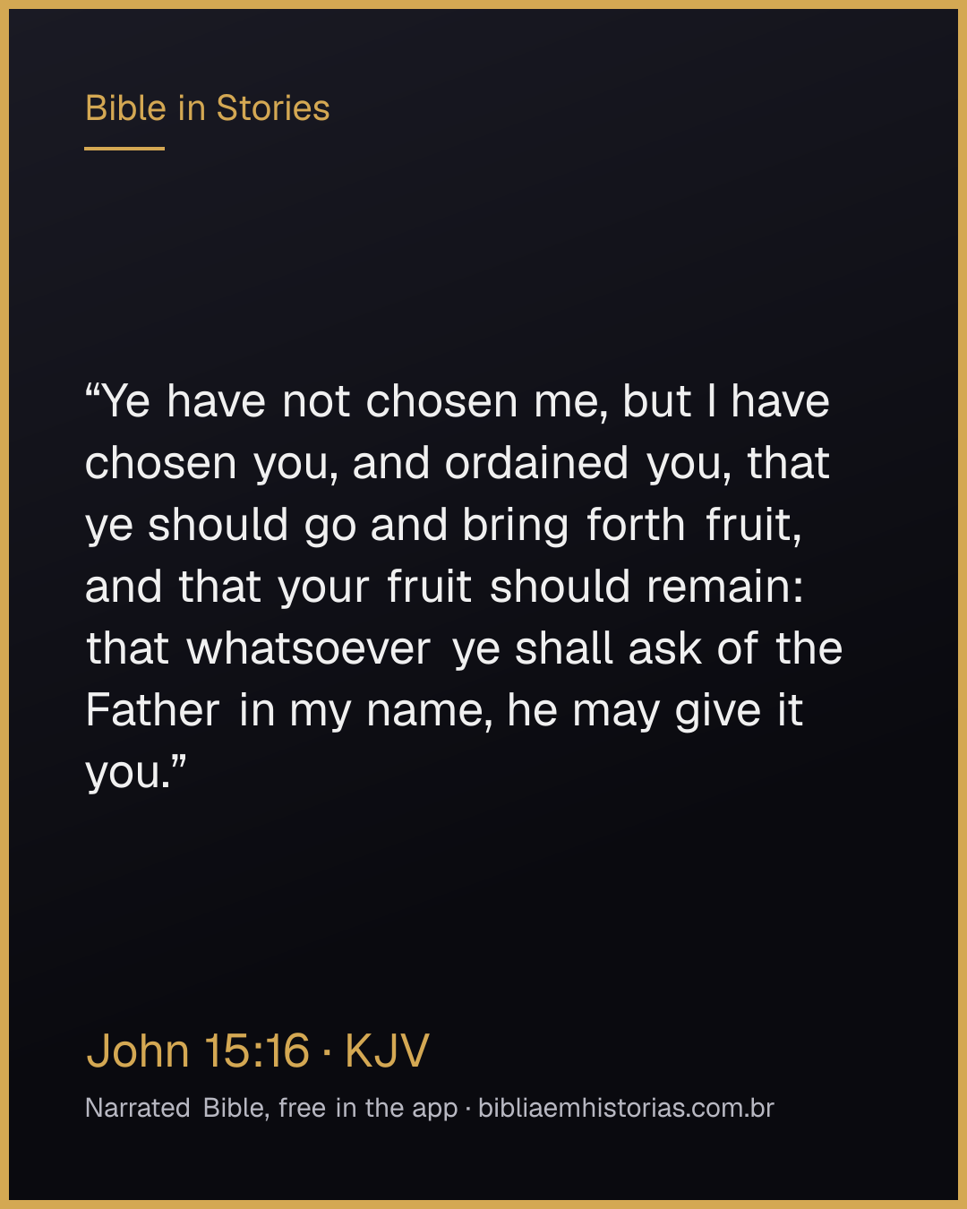 Verse image for John 15:16 to share