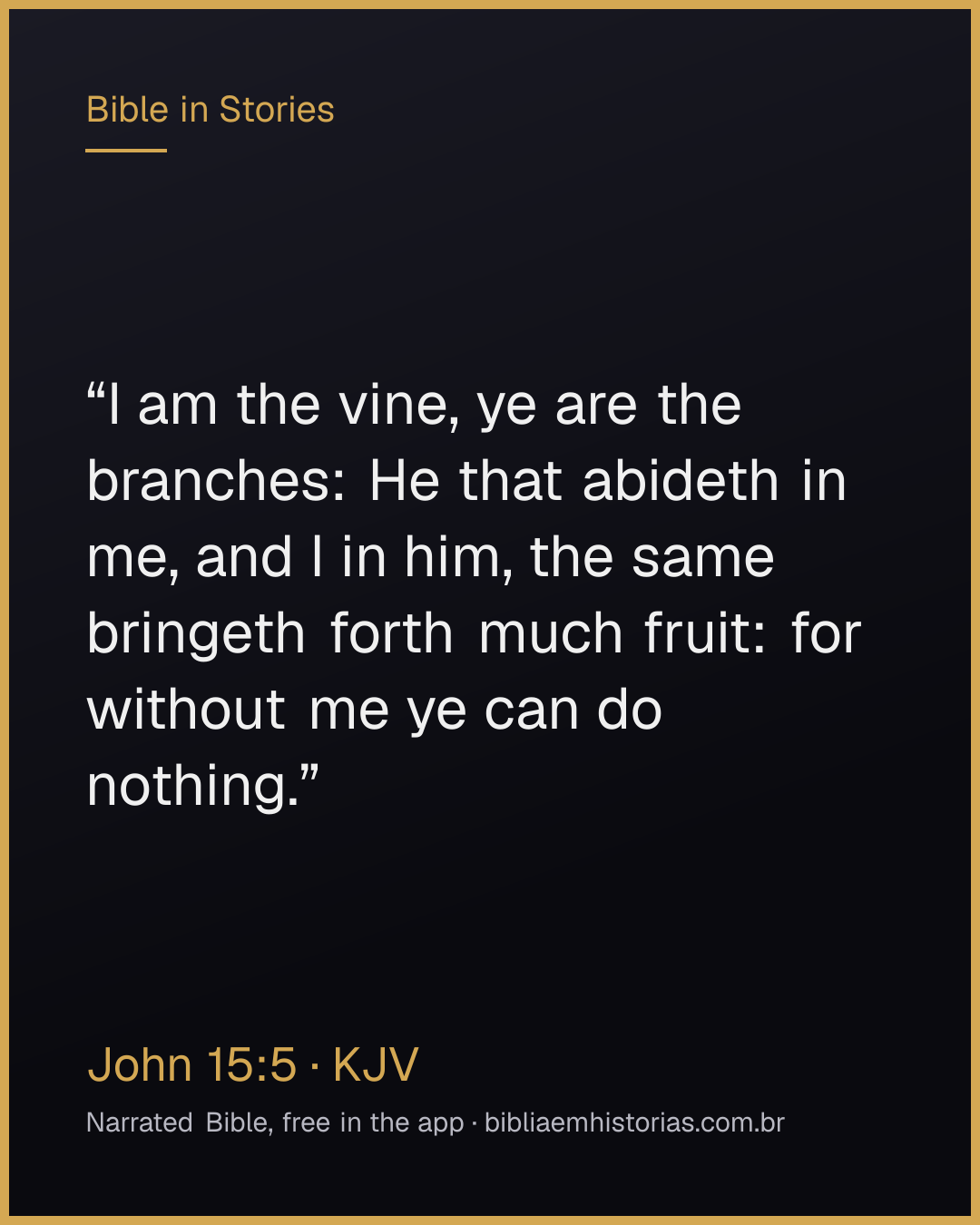Verse image for John 15:5 to share