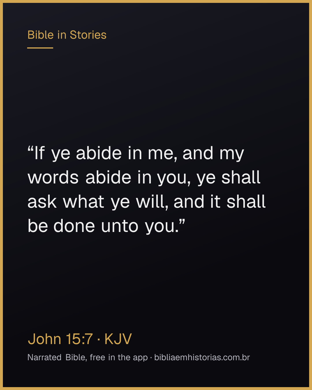 Verse image for John 15:7 to share