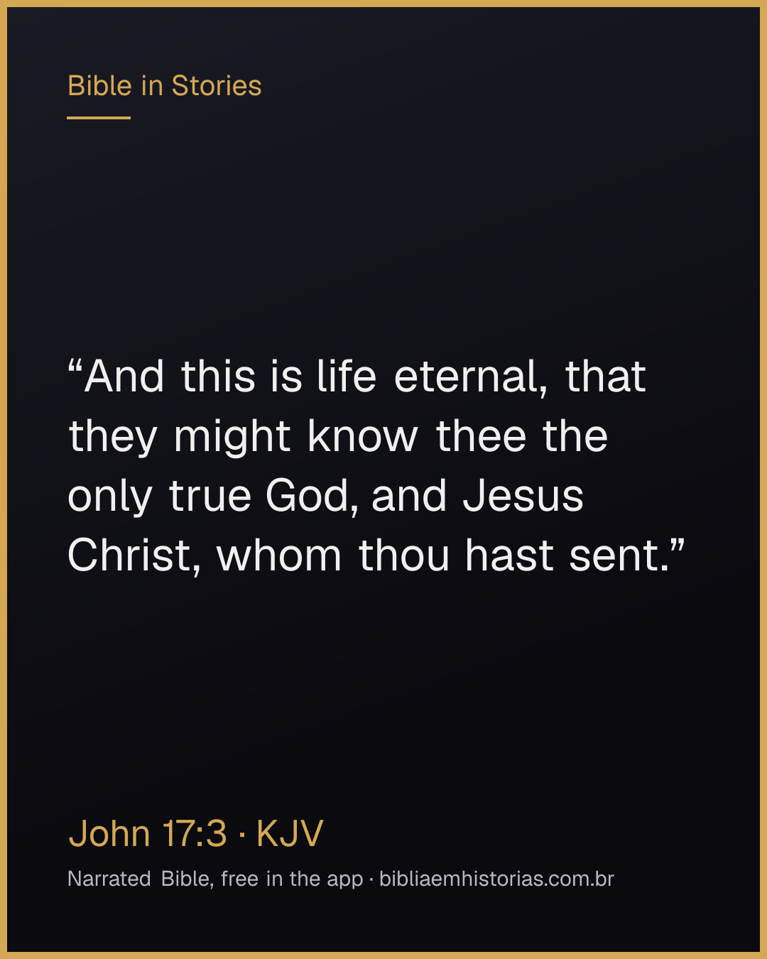 Verse image for John 17:3 to share