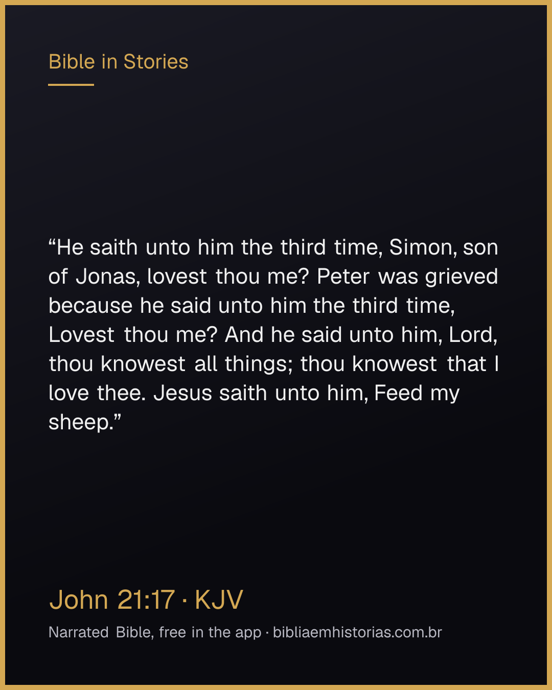 Verse image for John 21:17 to share