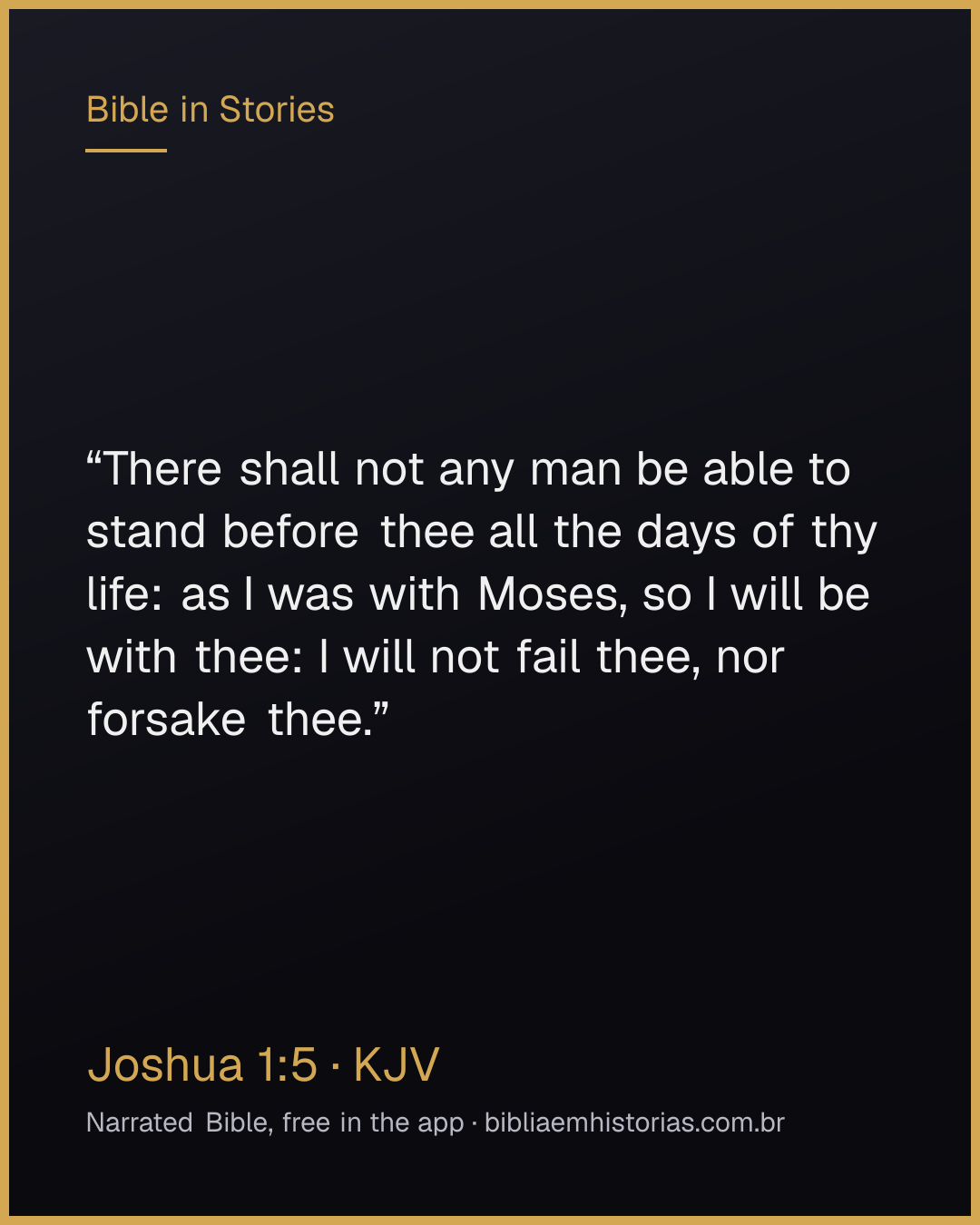 Verse image for Joshua 1:5 to share