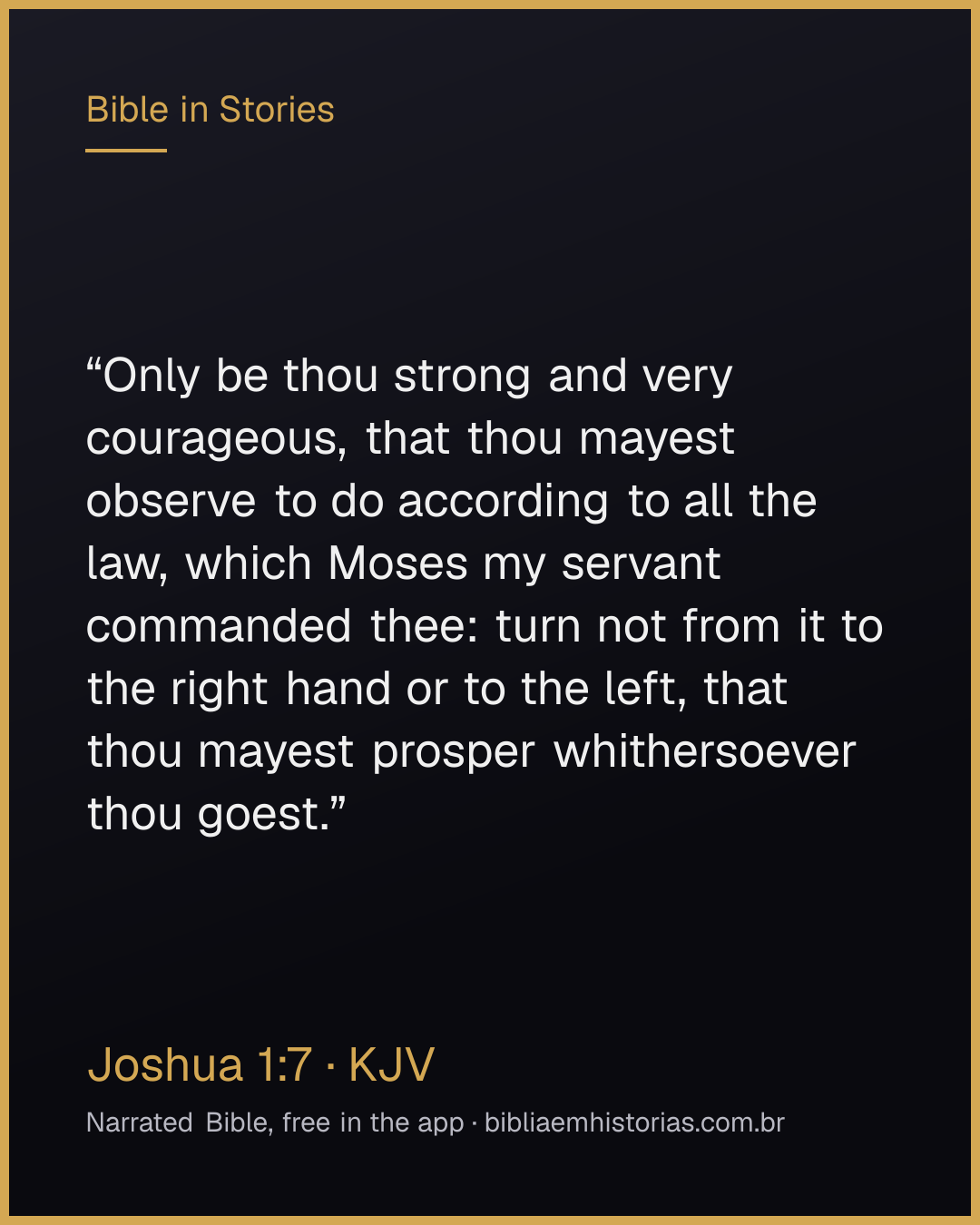 Verse image for Joshua 1:7 to share