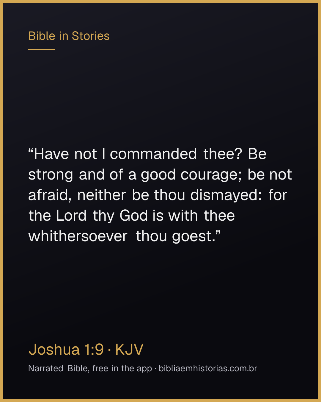 Verse image for Joshua 1:9 to share
