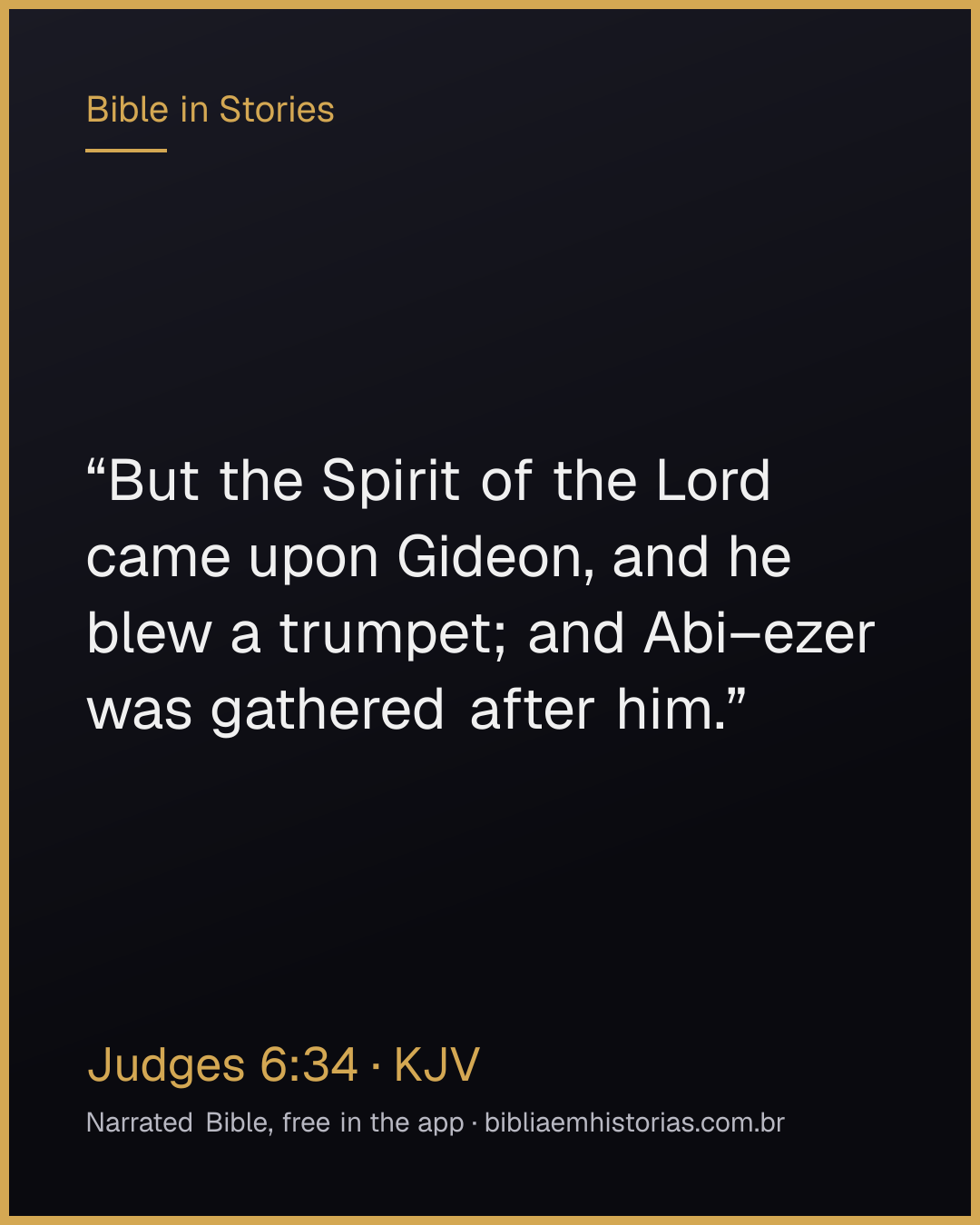 Verse image for Judges 6:34 to share
