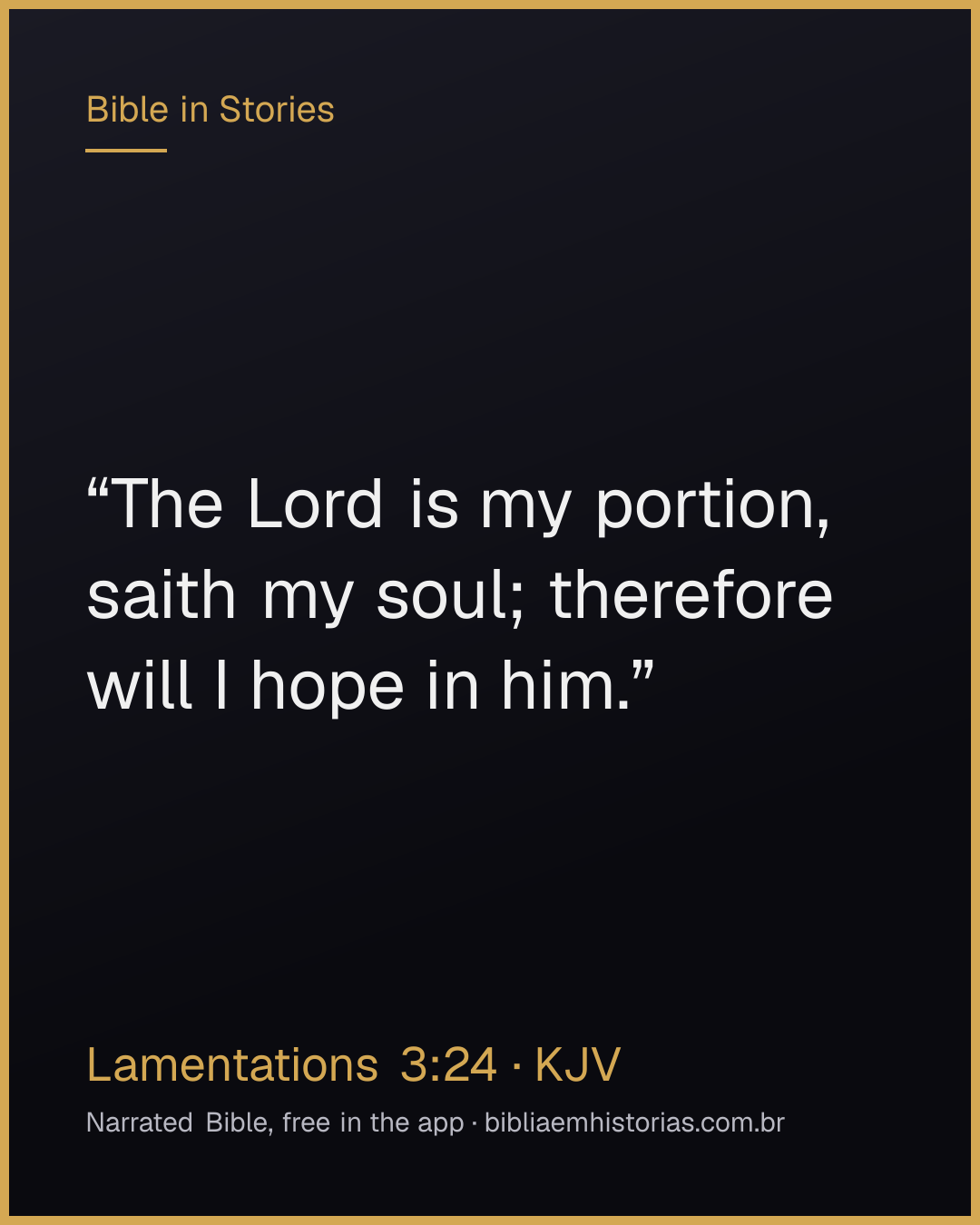 Verse image for Lamentations 3:24 to share