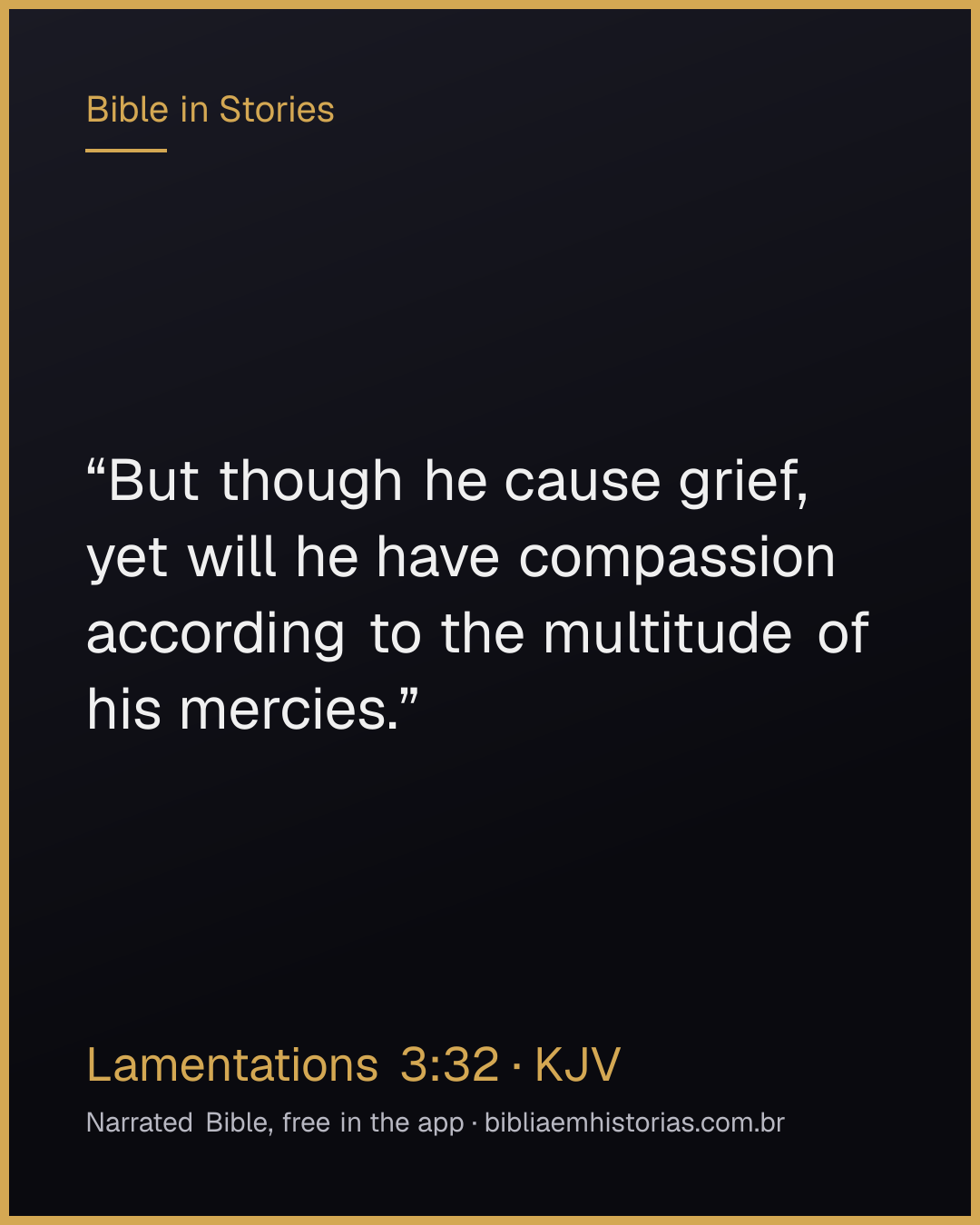 Verse image for Lamentations 3:32 to share