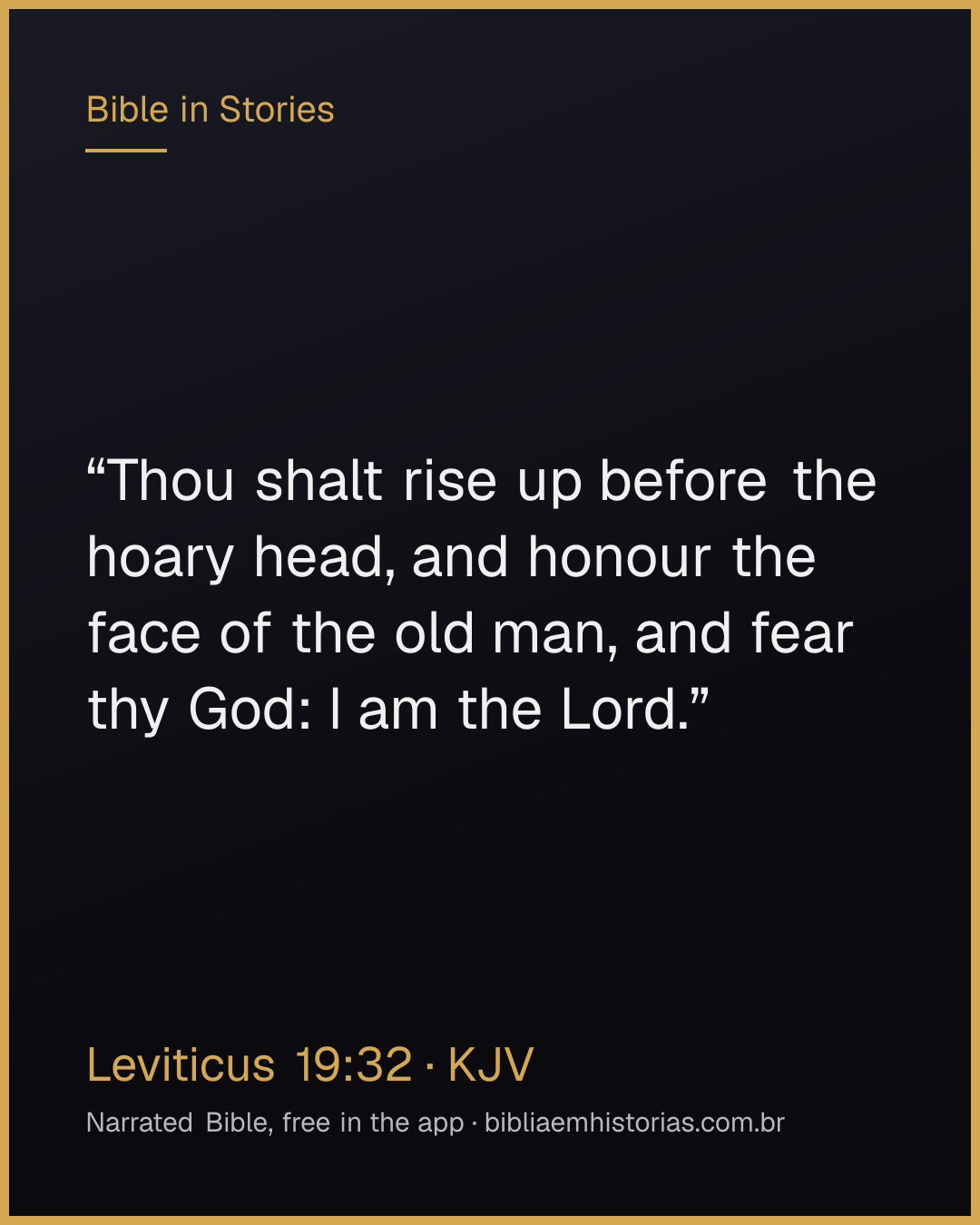 Verse image for Leviticus 19:32 to share