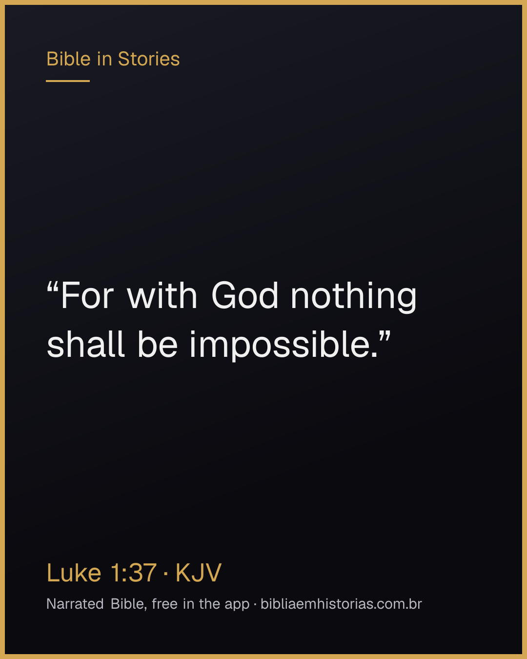 Verse image for Luke 1:37 to share