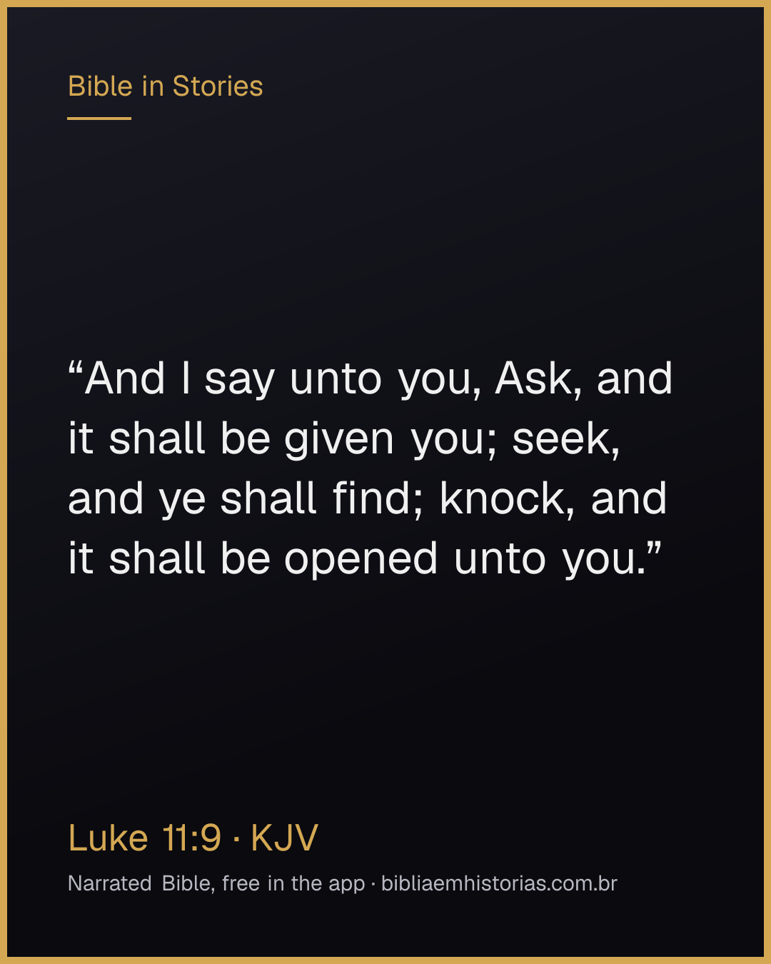 Verse image for Luke 11:9 to share