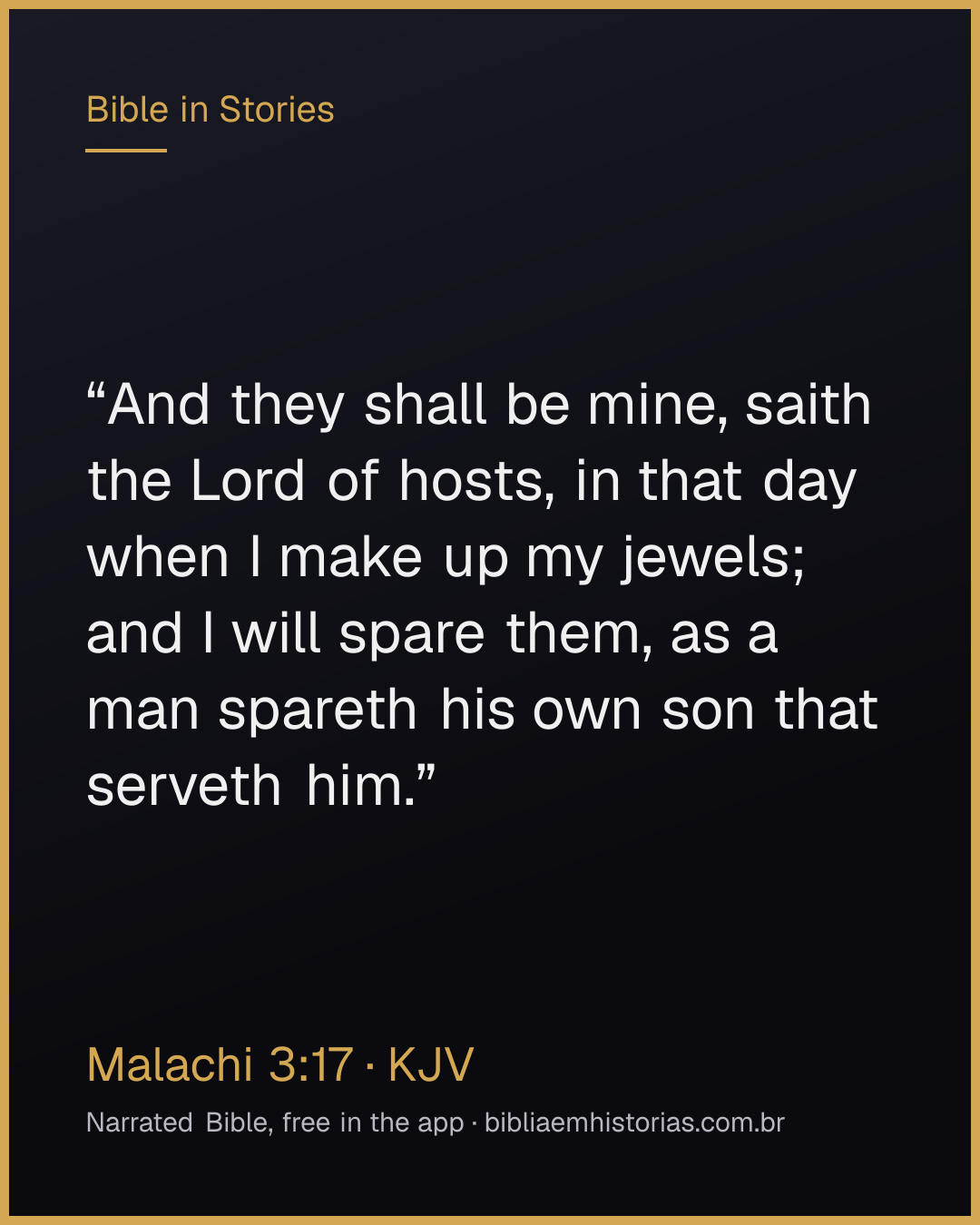 Verse image for Malachi 3:17 to share