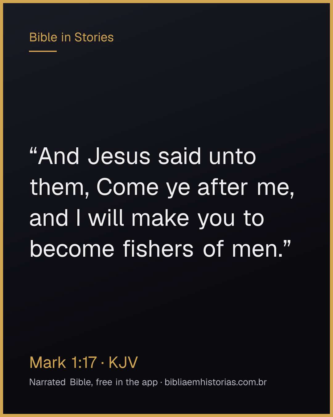 Verse image for Mark 1:17 to share