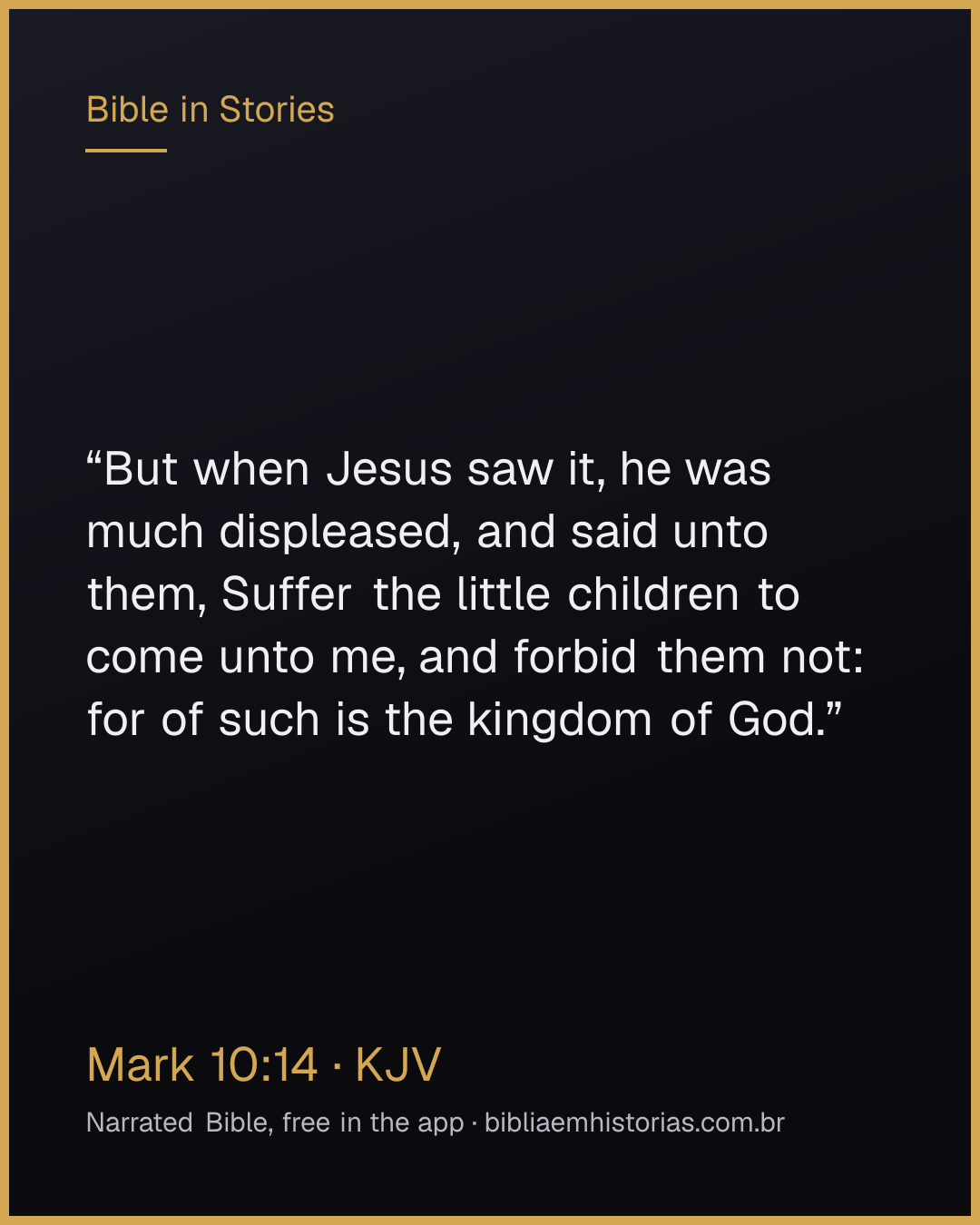 Verse image for Mark 10:14 to share